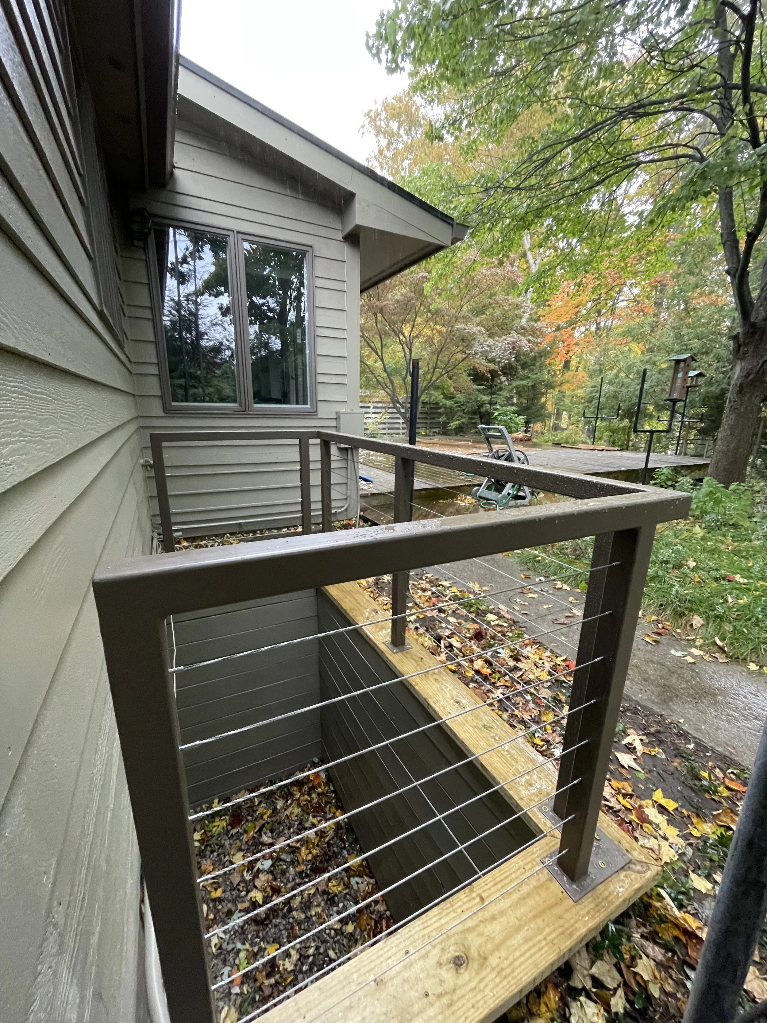Custom handrail, Private Residence, Northport Summer '25