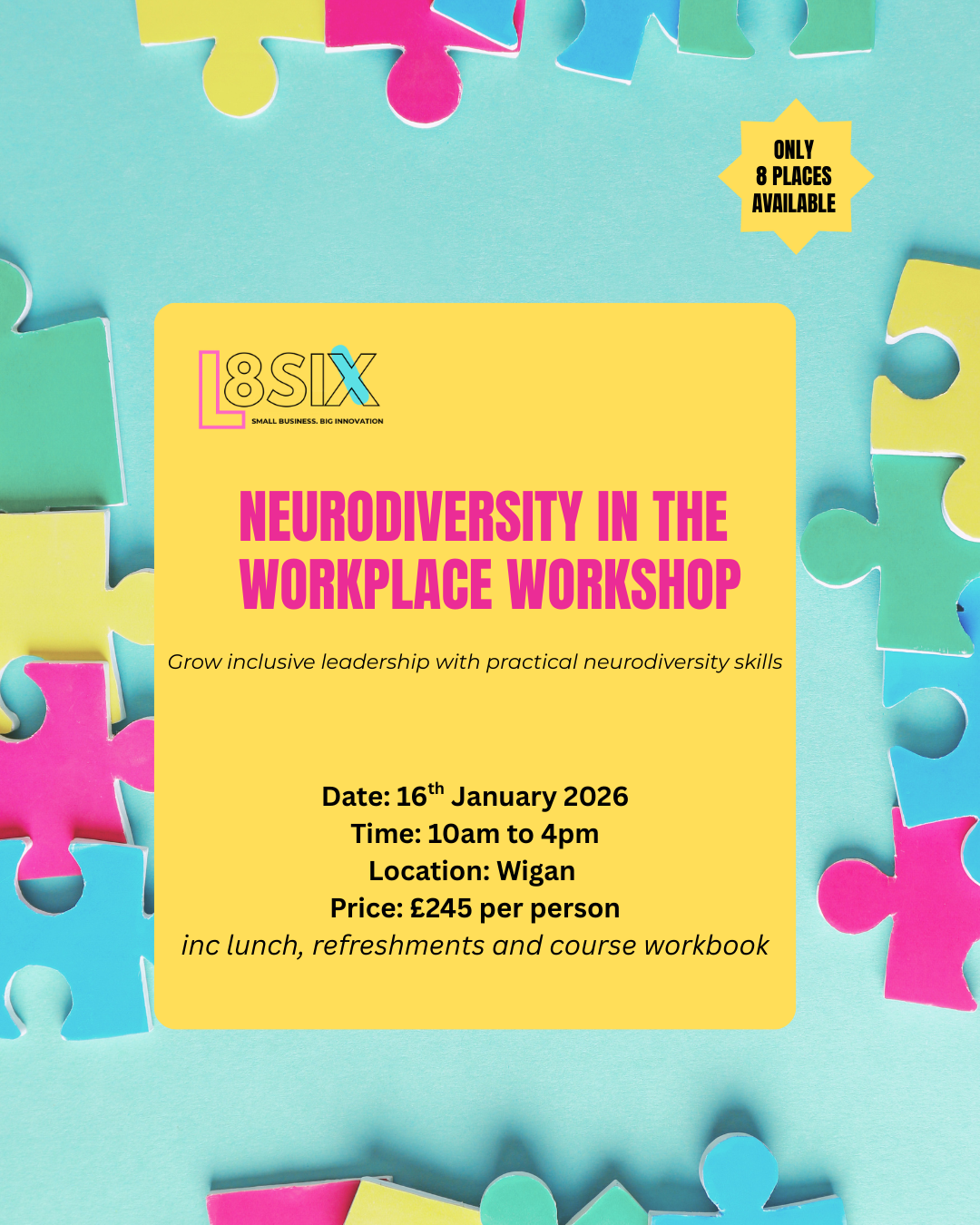 Neurodiversity in the workplace workshop - 16/01/26