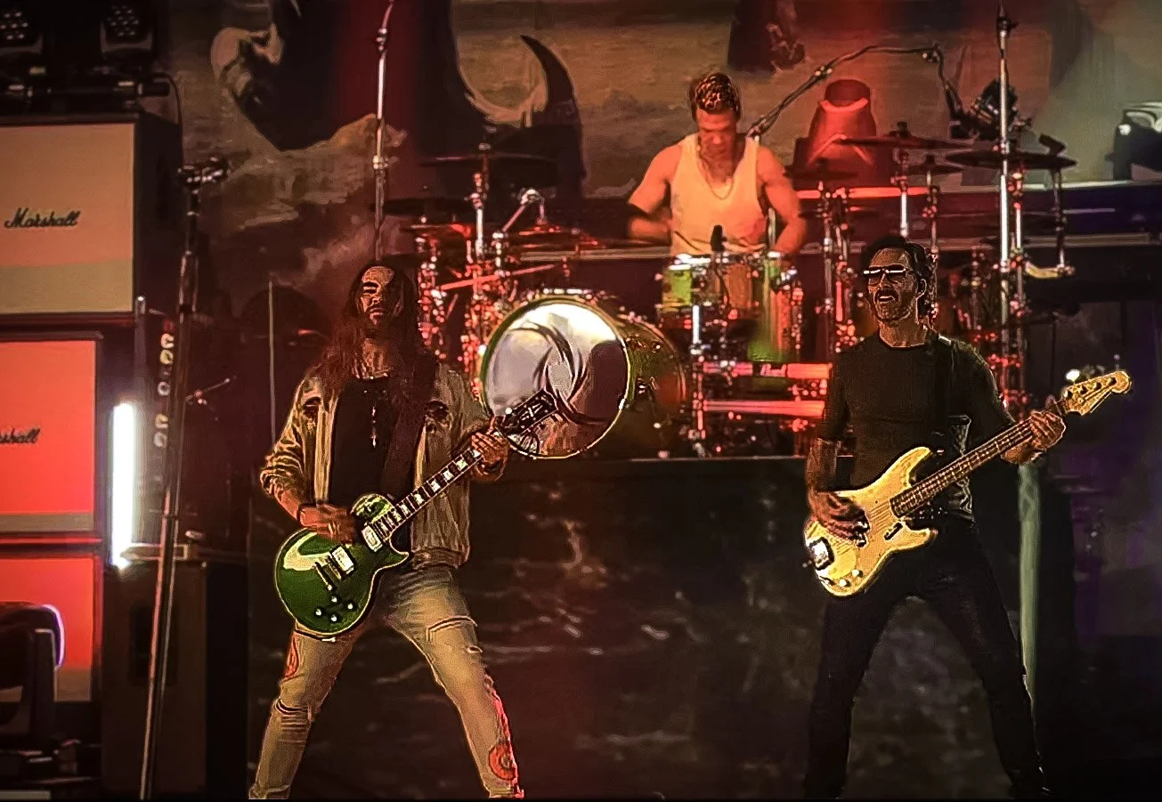Halestorm. From left - Joe Hottinger, Arejay Hale & Josh Smith