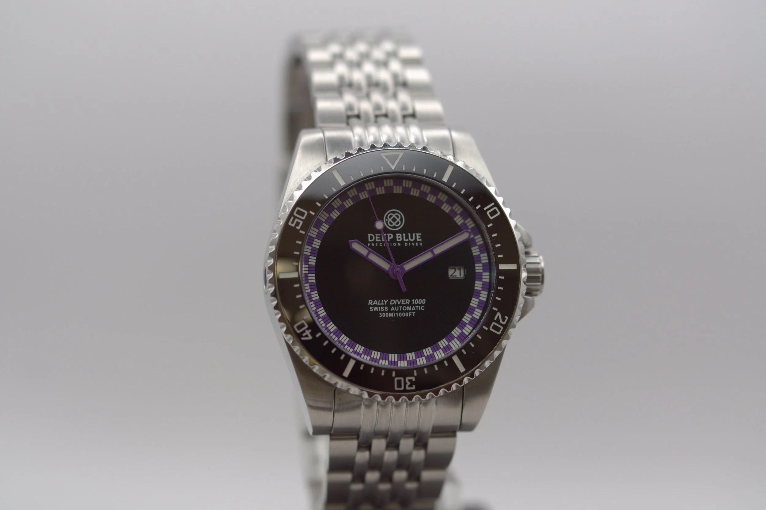Deep Blue Rally Diver 1000 Purple Swiss Automatic
