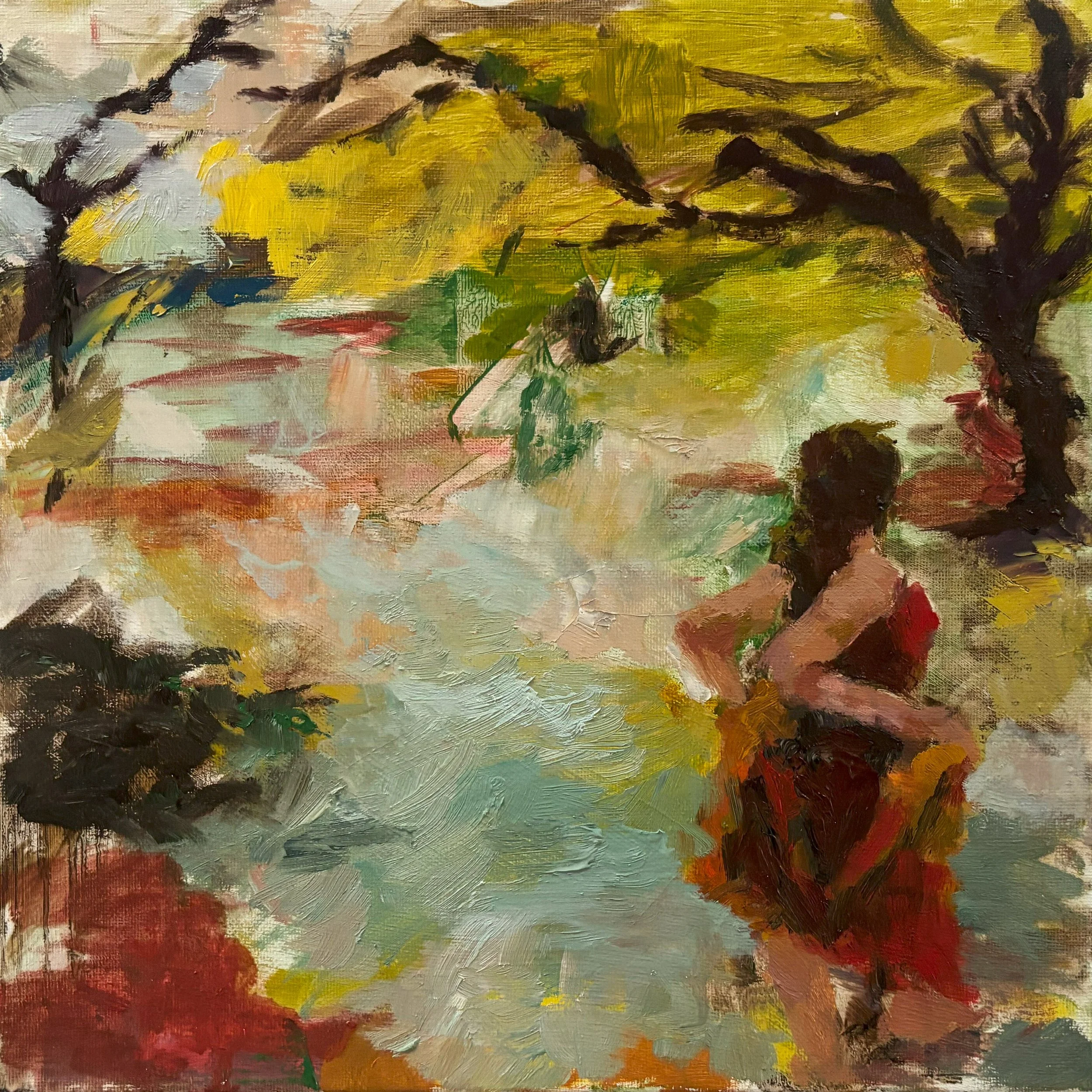 Bear! 10x10 Oil on Canvas