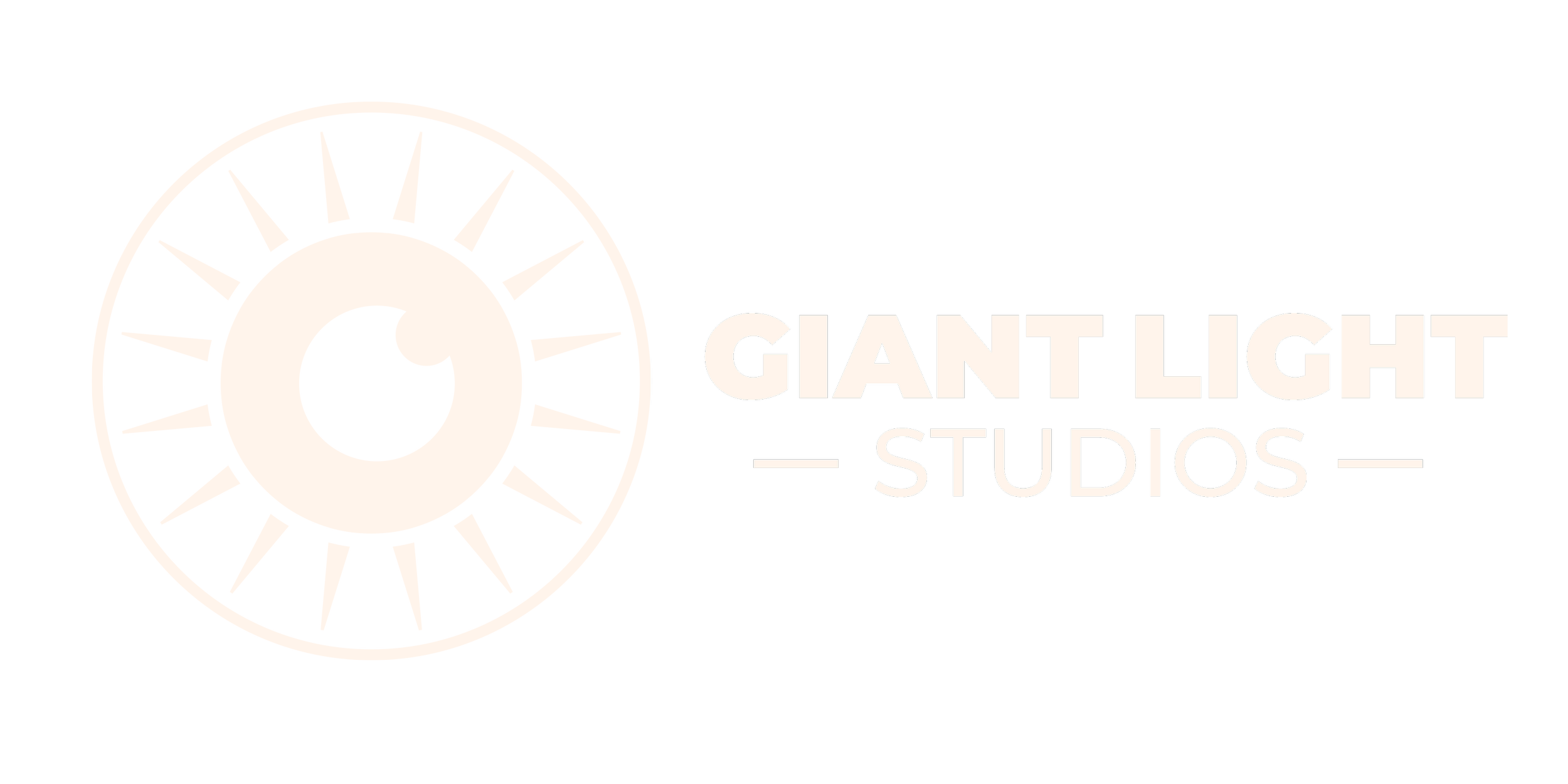 Giant Light Studios Logo, Horizontal, Light on Transparent.png