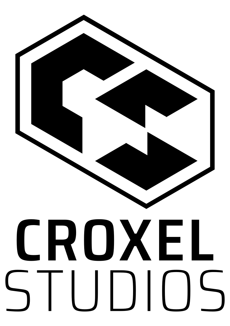 Croxel Studios Logo white outline.png
