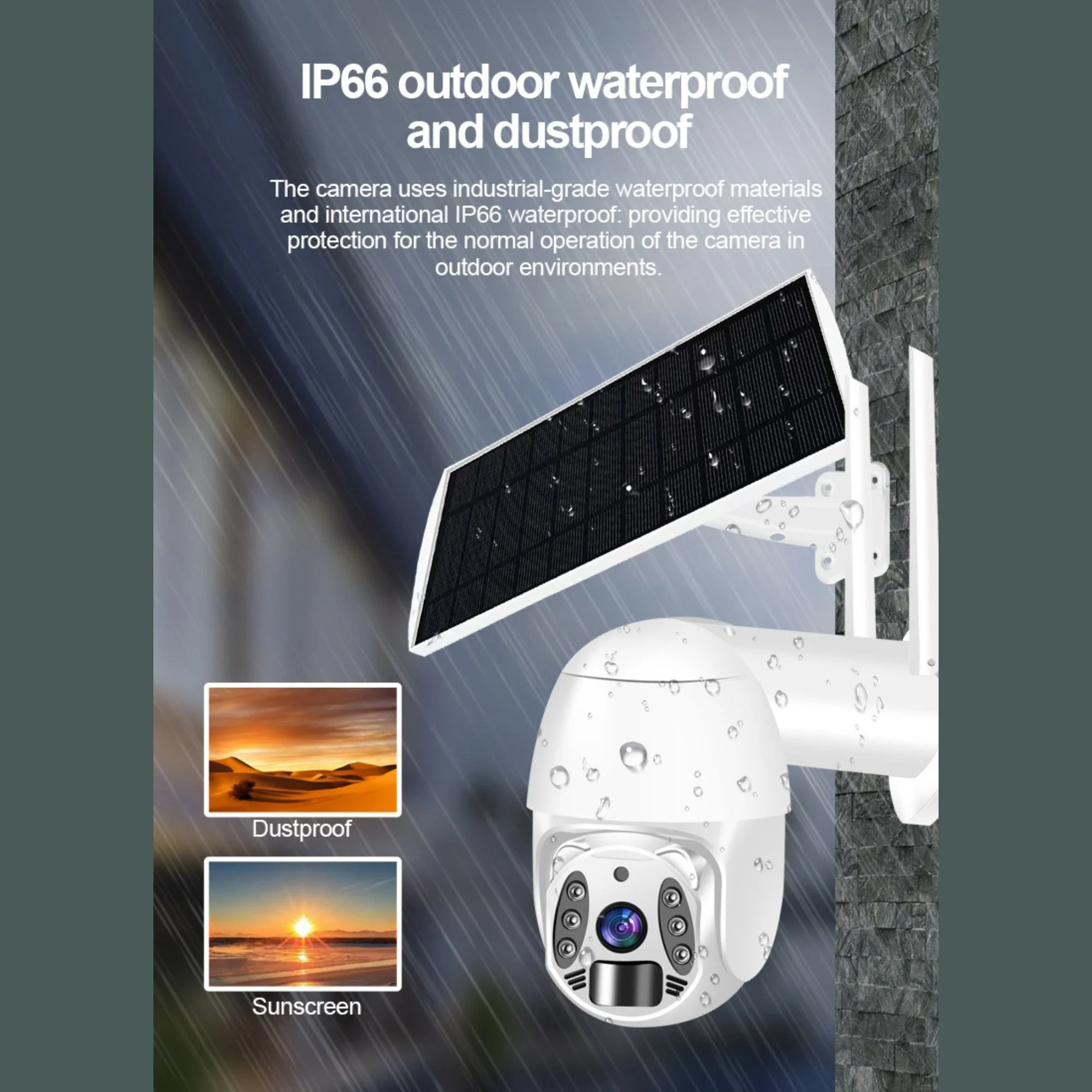 Cámara de Seguridad Inteligente Exterior HD Tuya WiFi