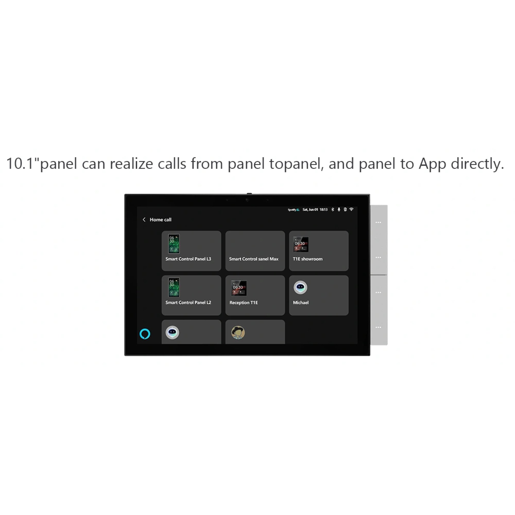Panel Central de Control Inteligente Tuya Smart de 10in con Pantalla Táctil, WiFi, Zigbee, BLE y Sistema de Hogar Inteligente Integrado