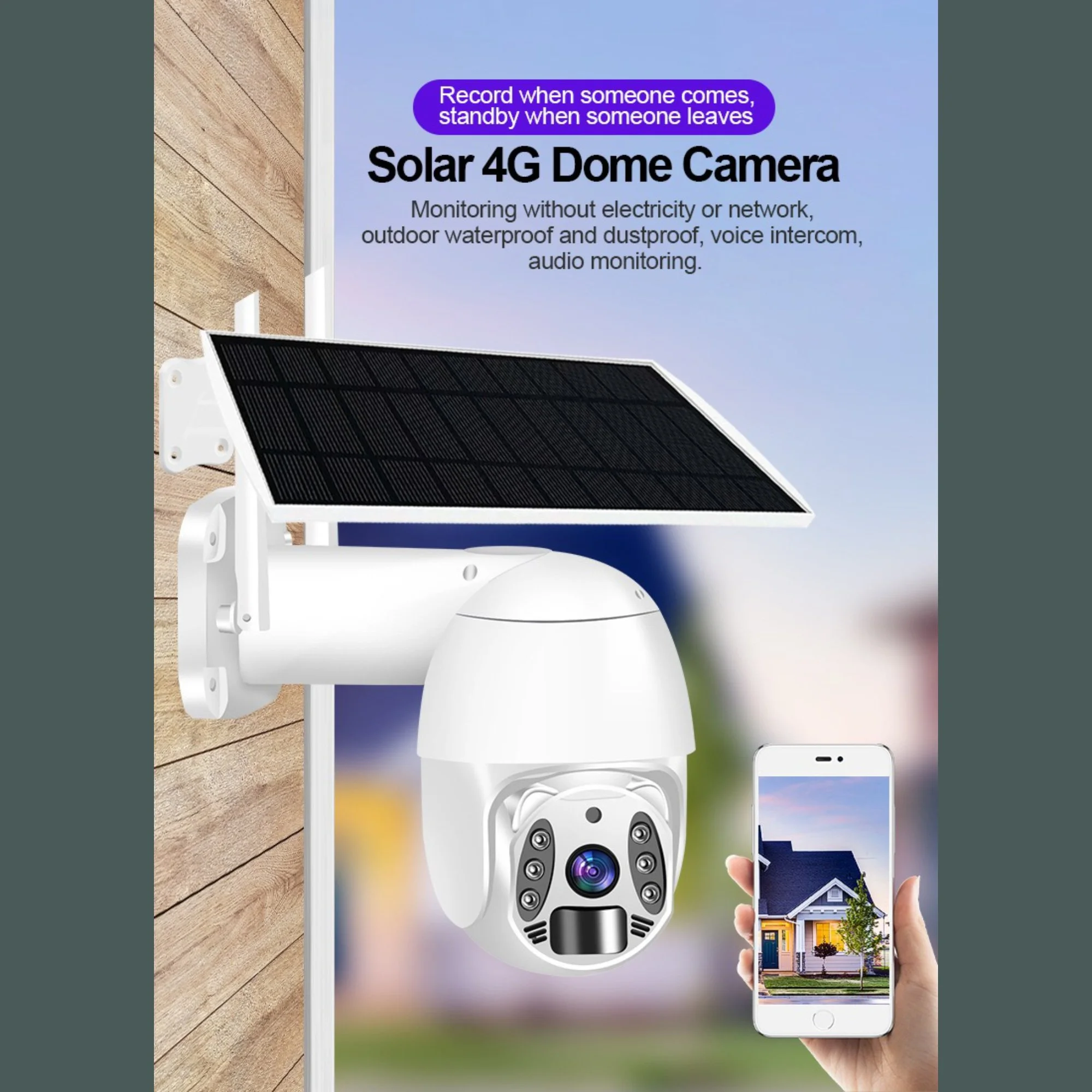 Cámara de Seguridad Inteligente Exterior HD Tuya WiFi