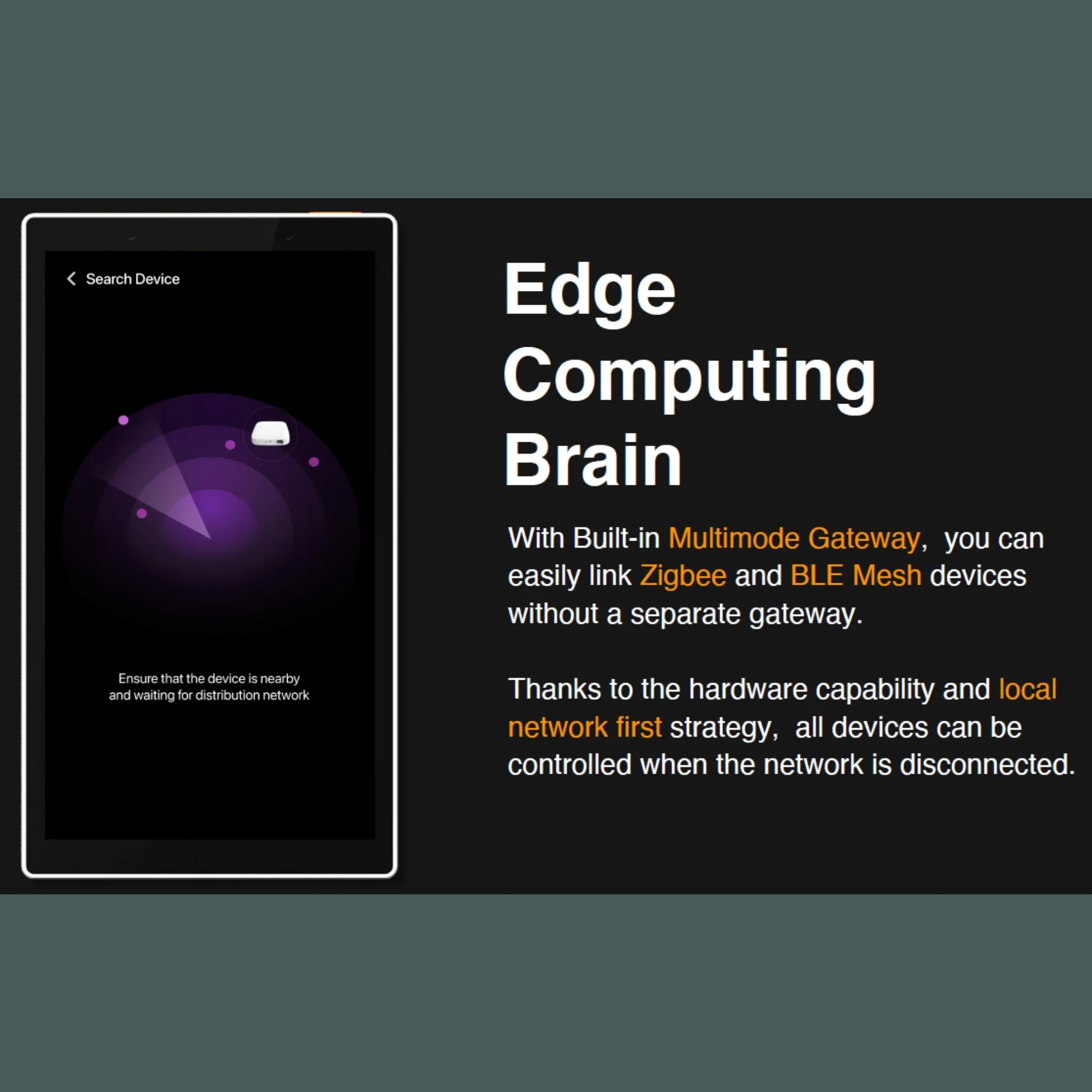 Panel de Control Inteligente 5" – Zigbee, Bluetooth y WiFi