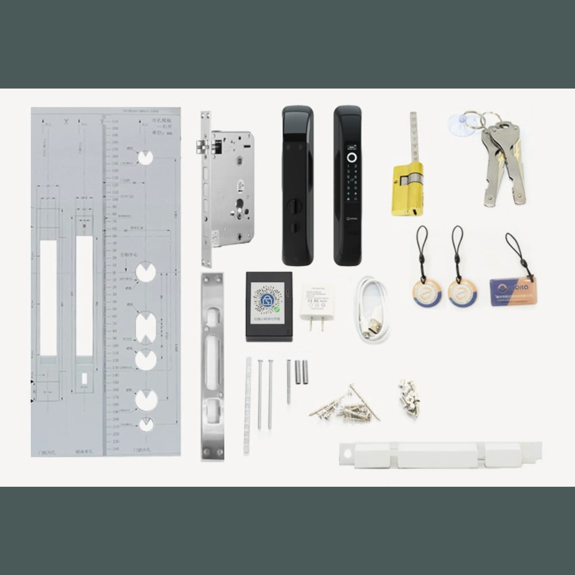 Cerradura Residencial Inteligene Electrónica Automática Tuya Wi-Fi Orbita P8030