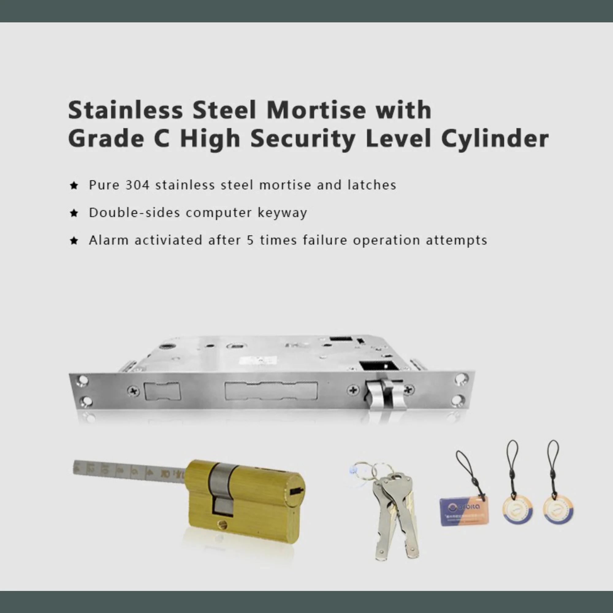 Cerradura Residencial Inteligene Electrónica Automática Tuya Wi-Fi Orbita P8030