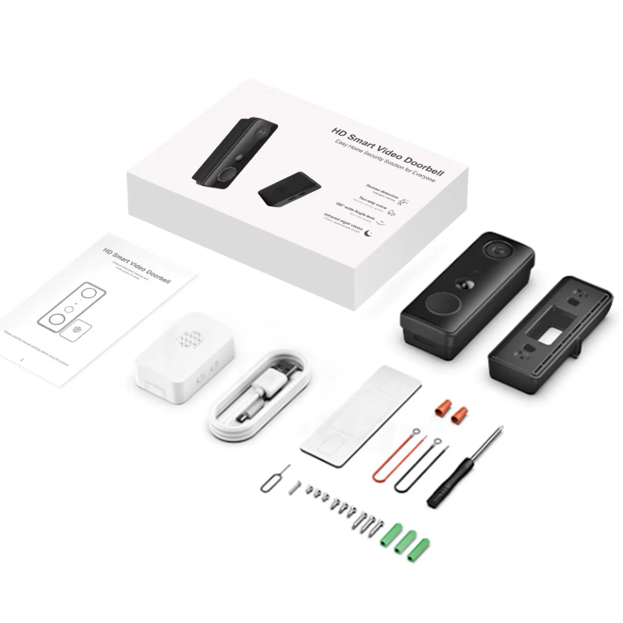 Timbre Inteligente con Video Tuya 1080P – WiFi y Visión Nocturna