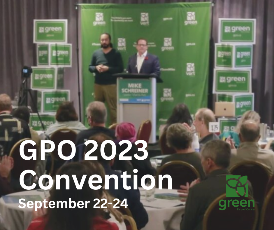 2023 Convention - Green Party of Ontario