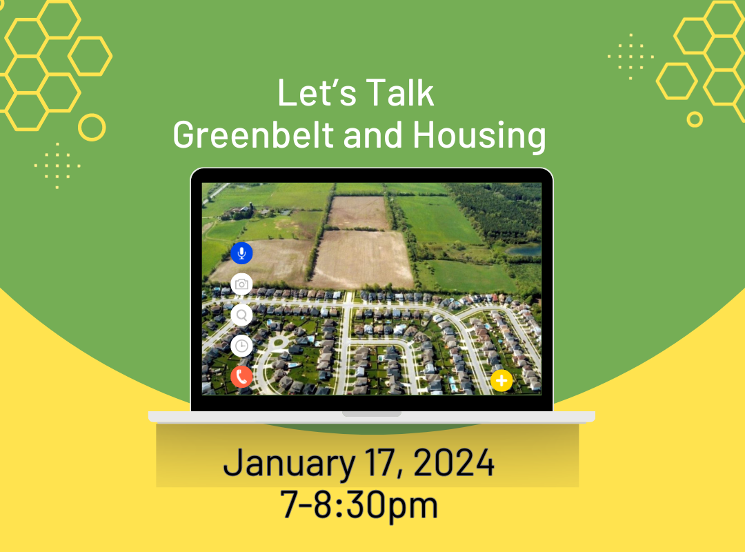Let's talk about Greenbelt and Housing (virtual)