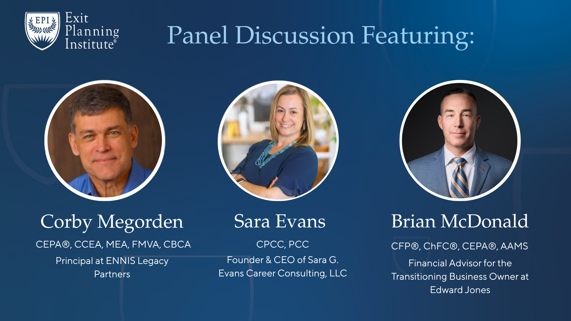 Good Exit Strategy is Good Business Strategy: An EPI DC Chapter Panel