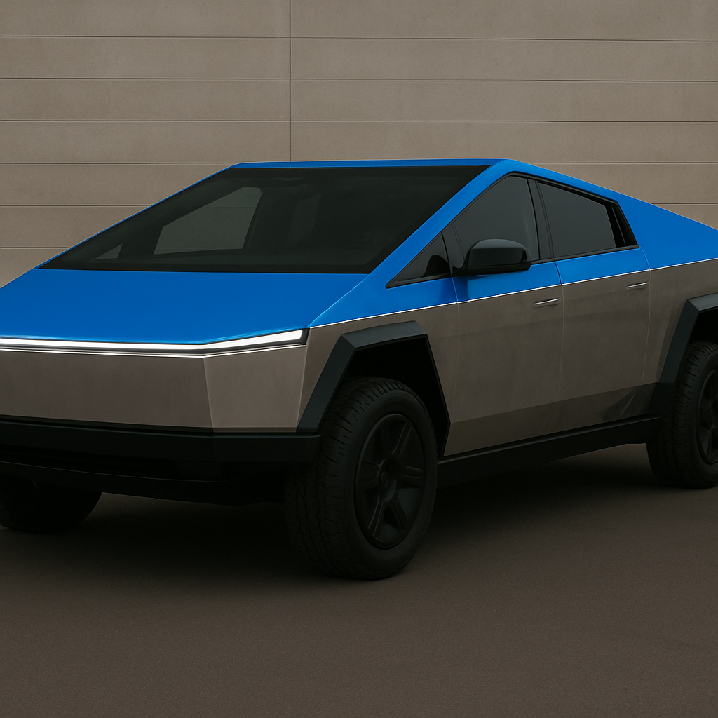 Partial Cybertruck Wraps and Accents