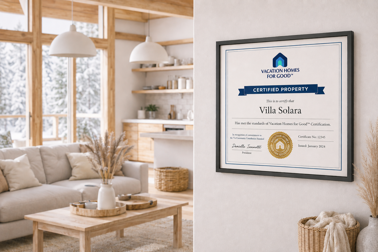 Vacation Homes for Good™ Certification Is Open and Welcoming Founding Properties