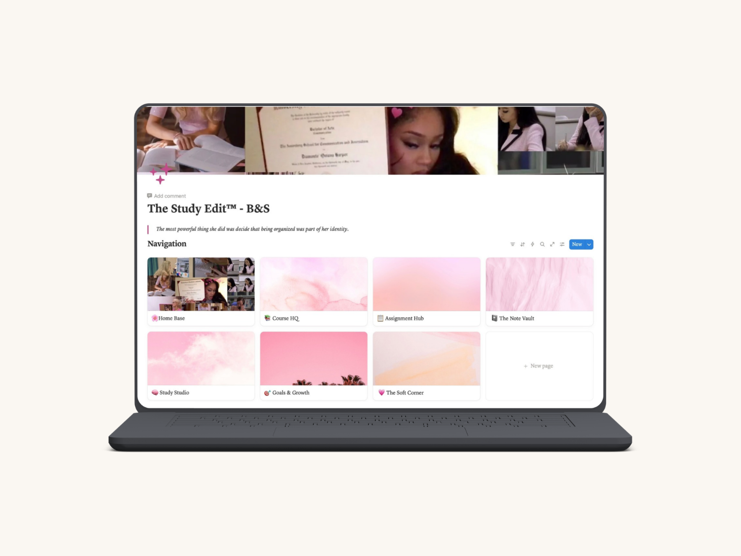 The Study Edit™ — Aesthetic Student Planner | Blush & Slate