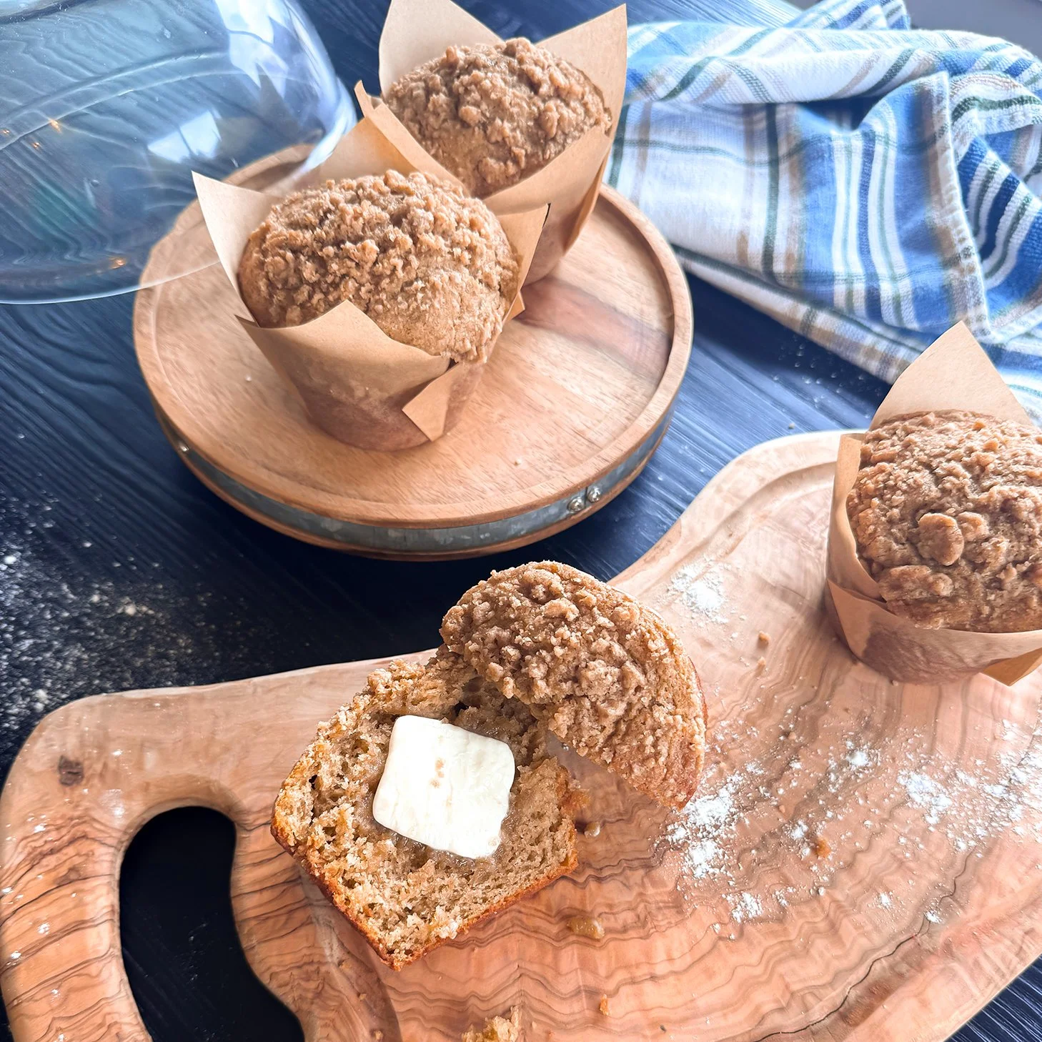 Sourdough Brown Butter Banana Muffins - Box of 4 Jumbo