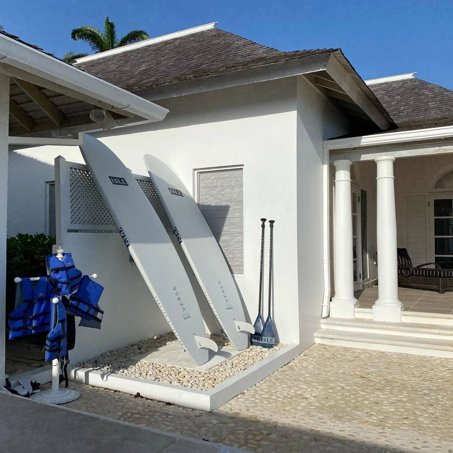 Today is looking like perfect paddle boarding weather @phoenixjamaica #phoenixjamaica #visitjamaica #luxuryvilla #luxuryjamaica #tryallclub #sup