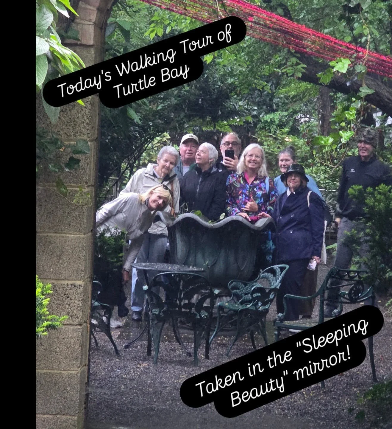 A selfie in the "Sleeping Beauty" mirror.  Anyone know where to find that??? Learn on one of my walking tours!
#turtlebay #walkingtours #walkingtour #midtowneast