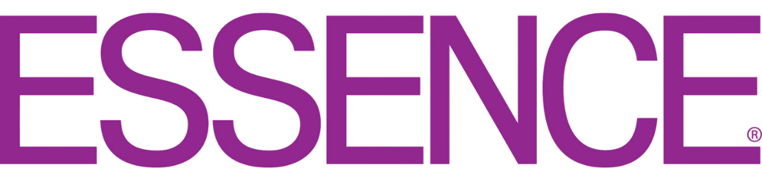 The word "ESSENCE" in bold purple letters on a black background.