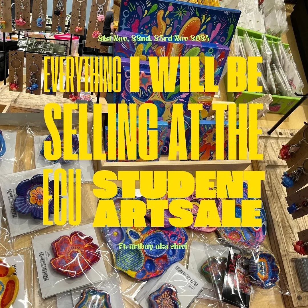 Come find my art @emilycarr_sas !!! 
My art will be here on the 21st, 22nd &amp; 23rd of November. 
GRAB THE STUFF WHILE THEY LAST HEHE
@emilycarru