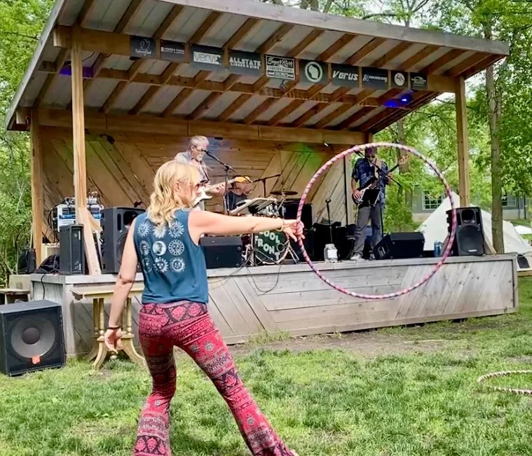 Rocking out to Cool Front along the Sugar River. Summer 2024