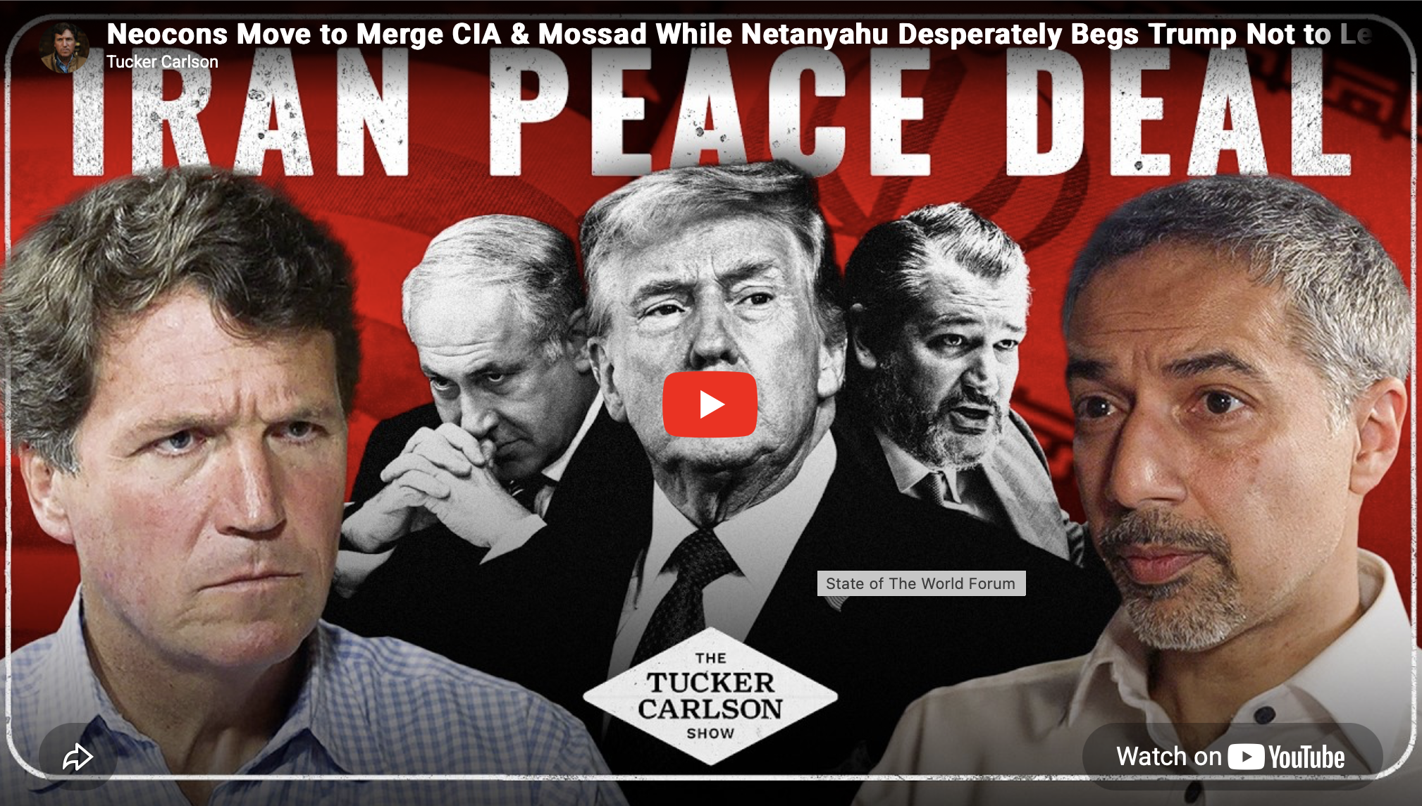 Neocons Move to Merge CIA &amp; Mossad While Netanyahu Desperately Begs Trump Not to Leave His Side