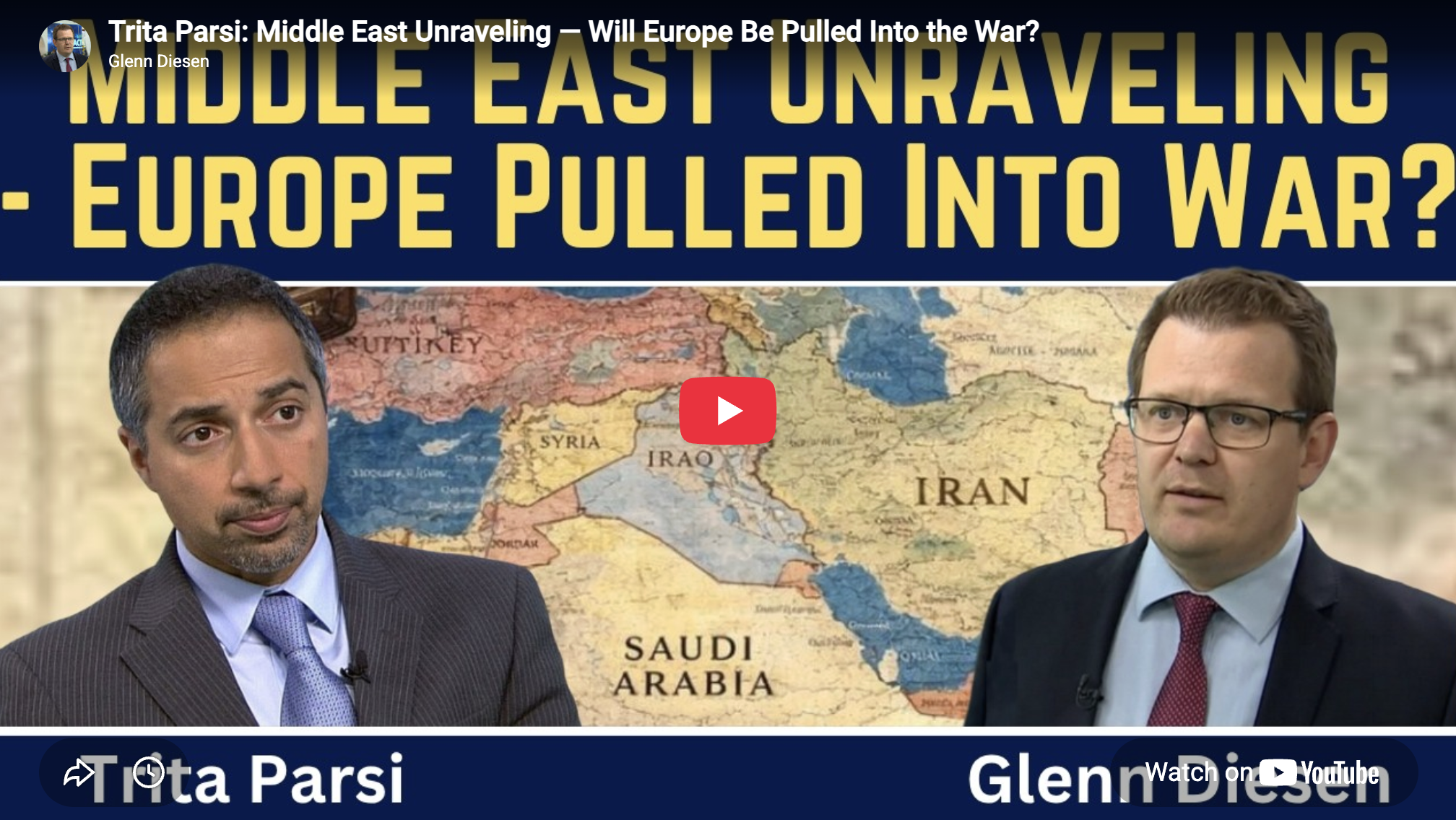 Trita Parsi: Middle East Unraveling — Will Europe Be Pulled Into the War?
