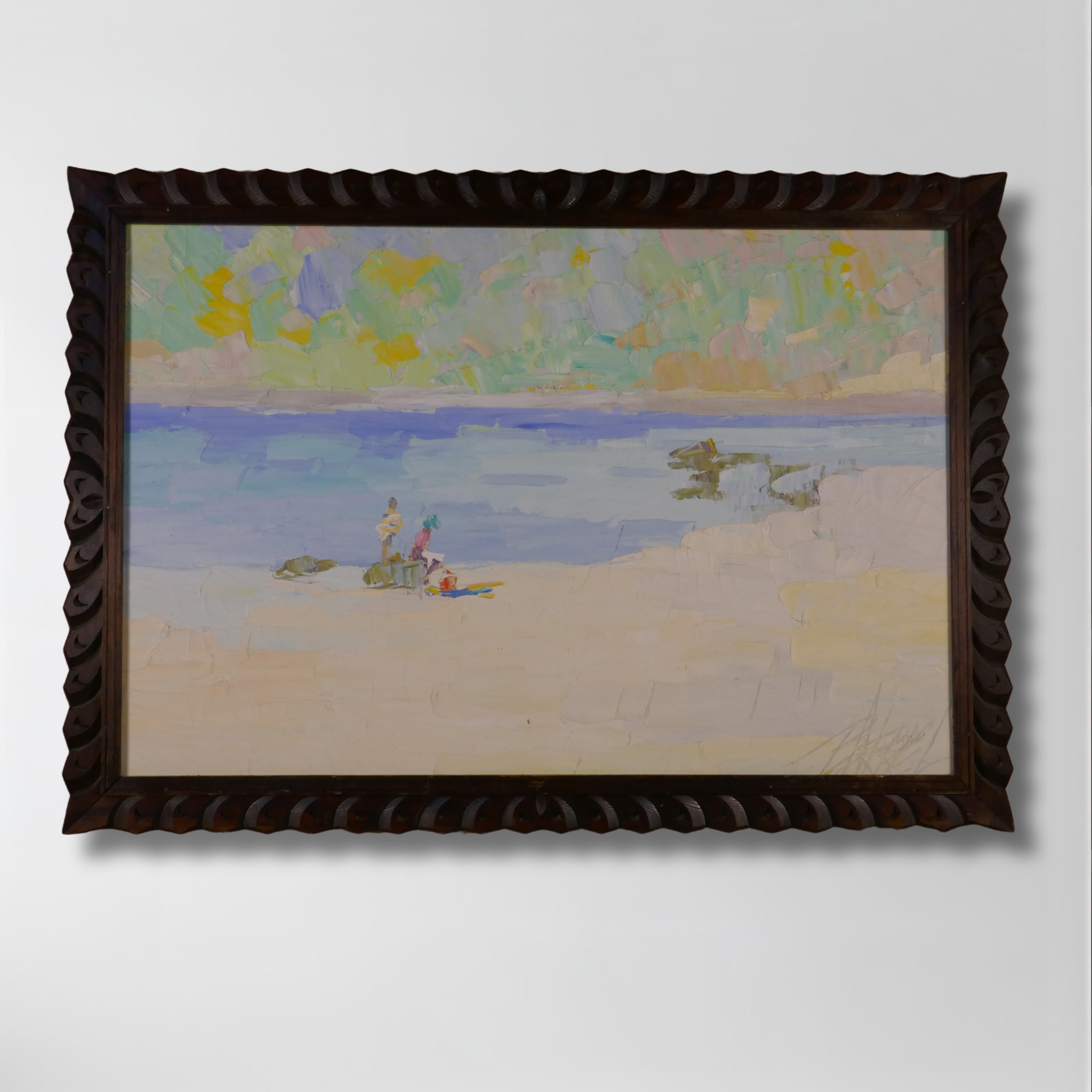 George Barrel, Framed Oil on Canvas, 36 x 24
