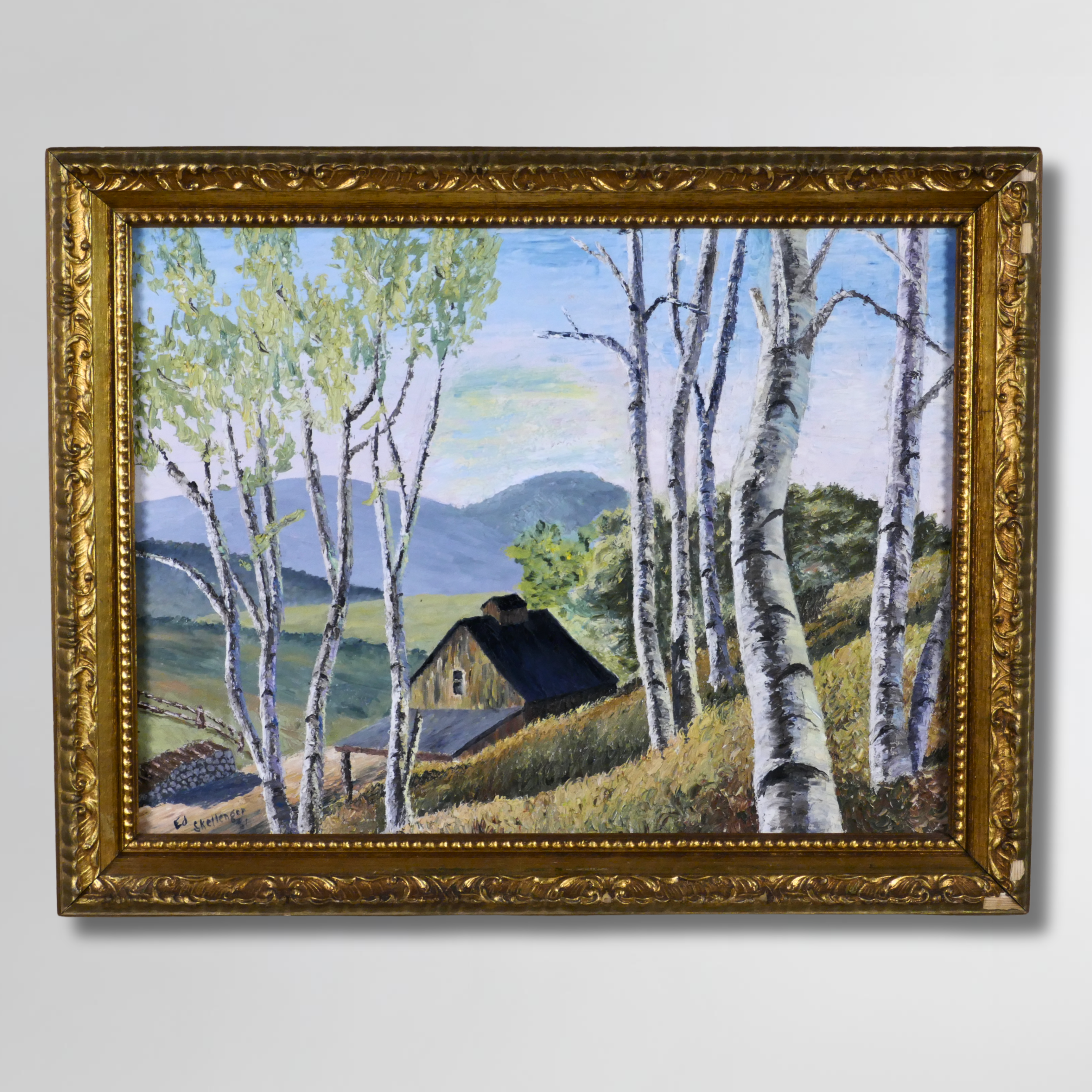 Edward Skellenger, Framed Oil on Canvas, 24 x 18