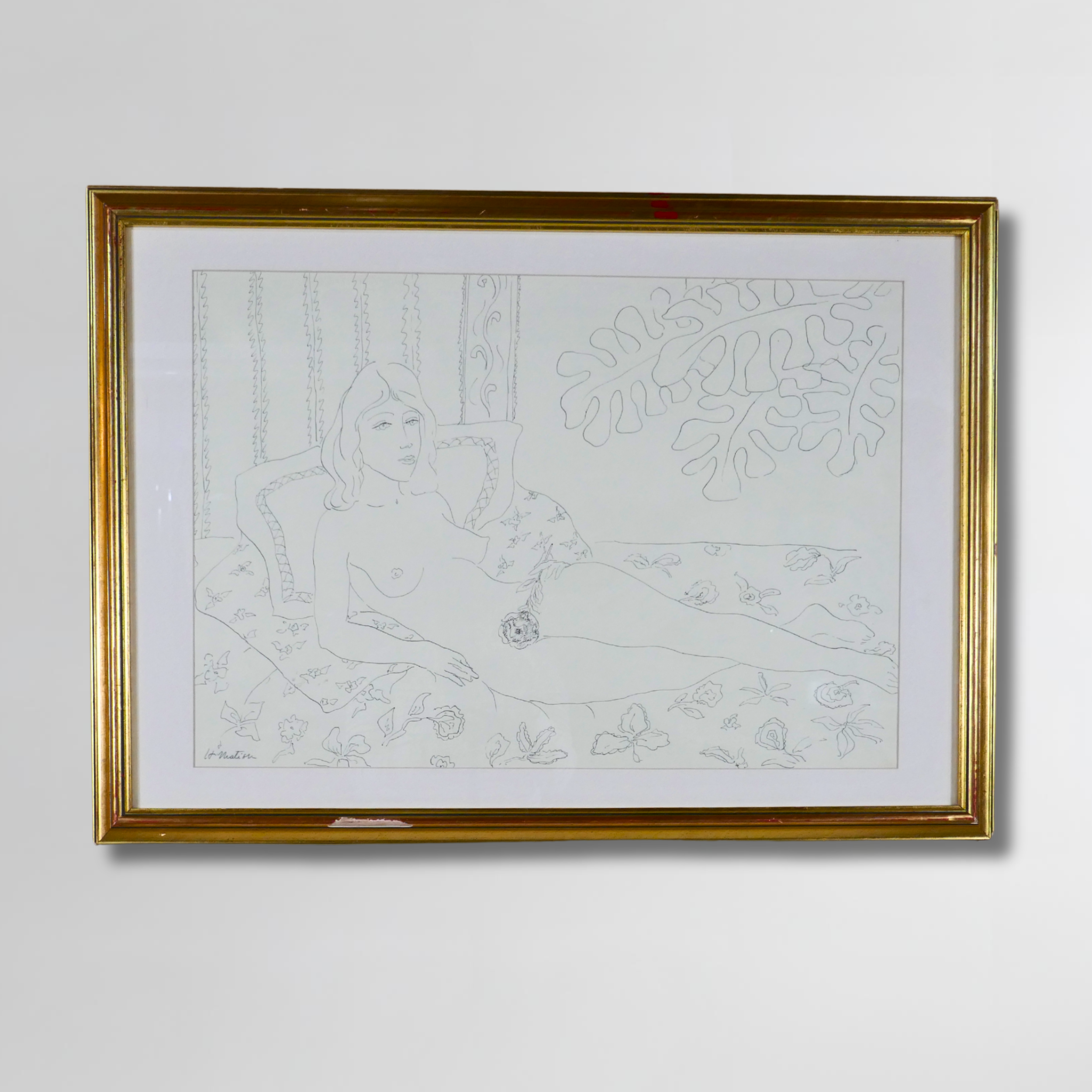 Henri Matisse, Framed Lithograph, 28 x 19