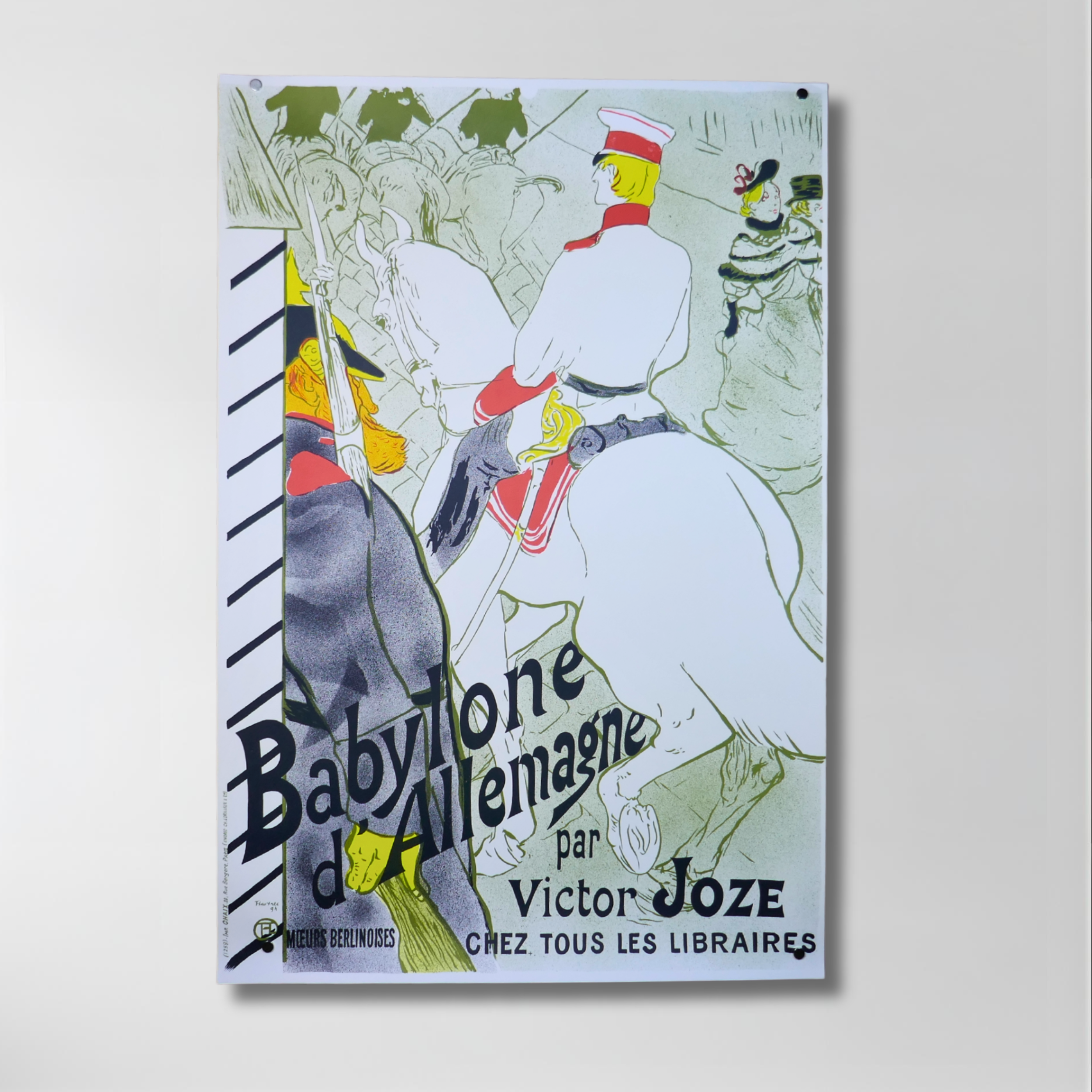Henri de Toulouse Lautrec, "Babylone D'Allemagne", Unframed Lithograph on Paper, 24.5 x 36.5