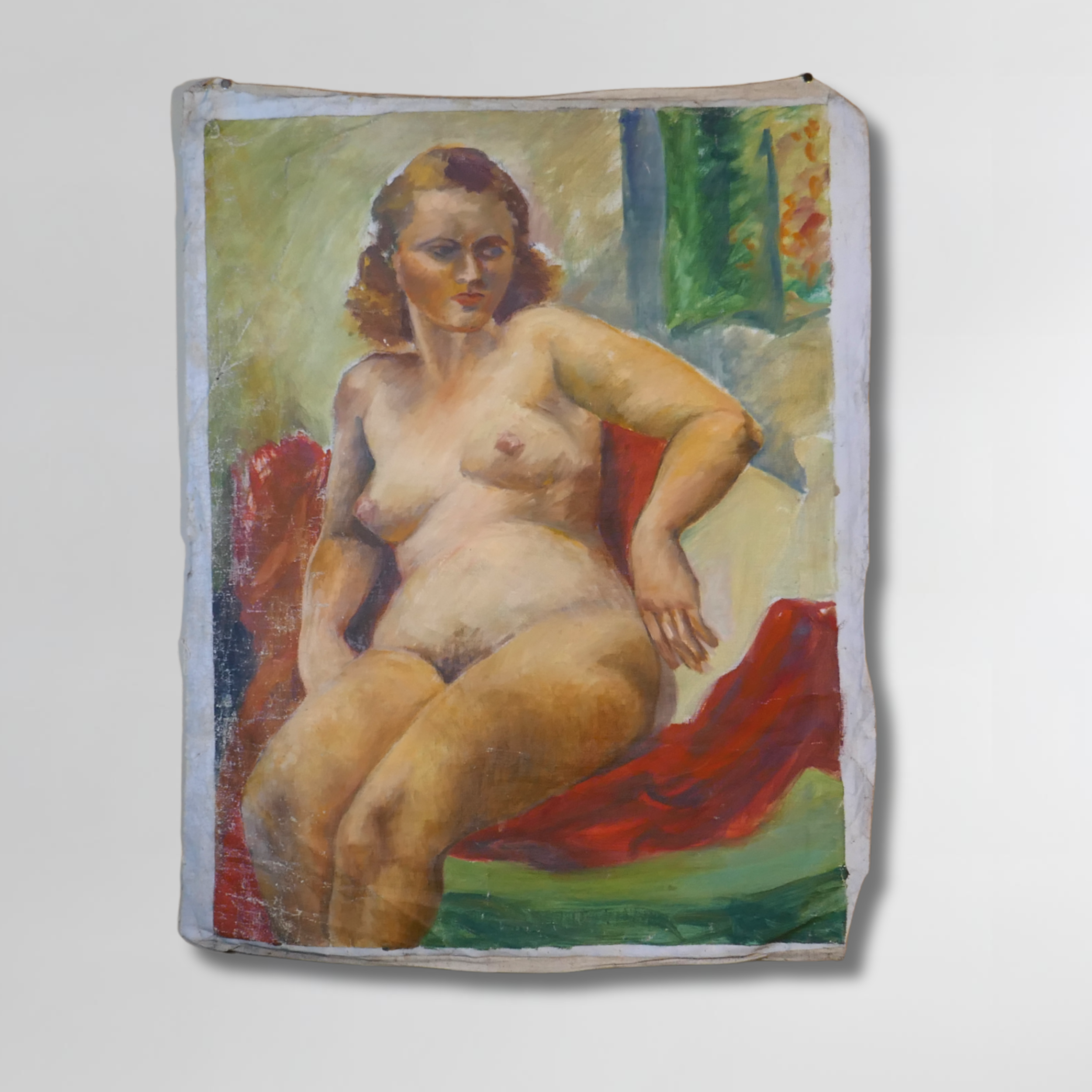 Perz, Unframed Oil on Canvas, 32.5 x 41