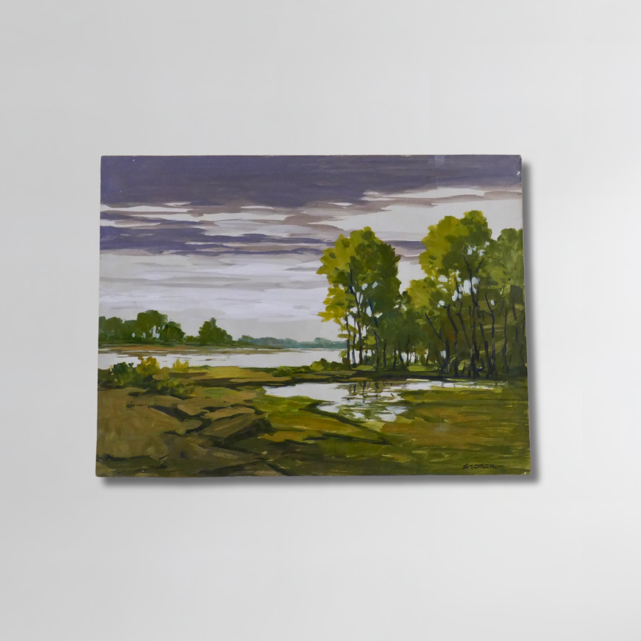 J. Alvin Storck, Unframed Acrylic on Board, 24 x 18