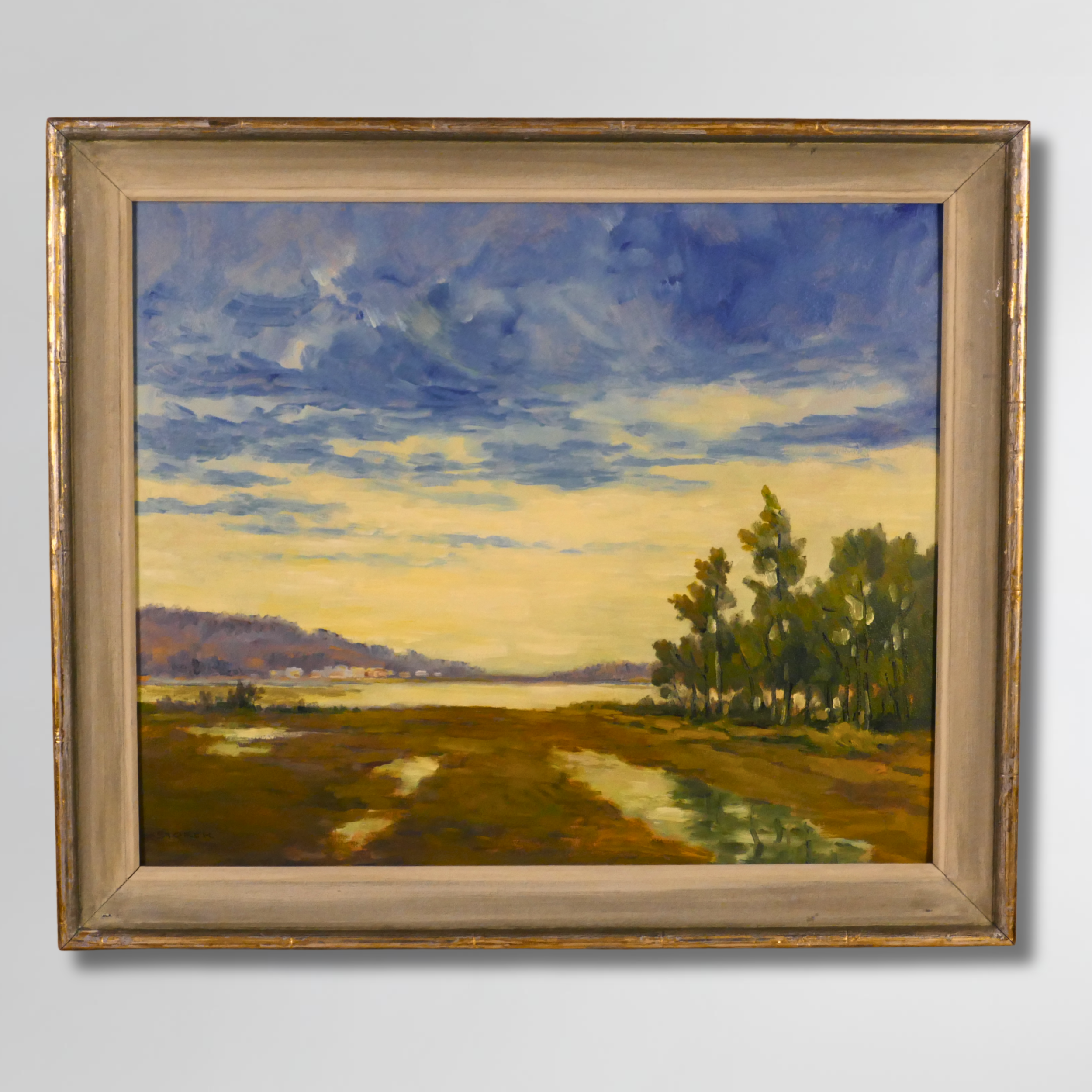 J. Alvin Storck, "River Valley", Framed Acrylic on Board, 24 x 20