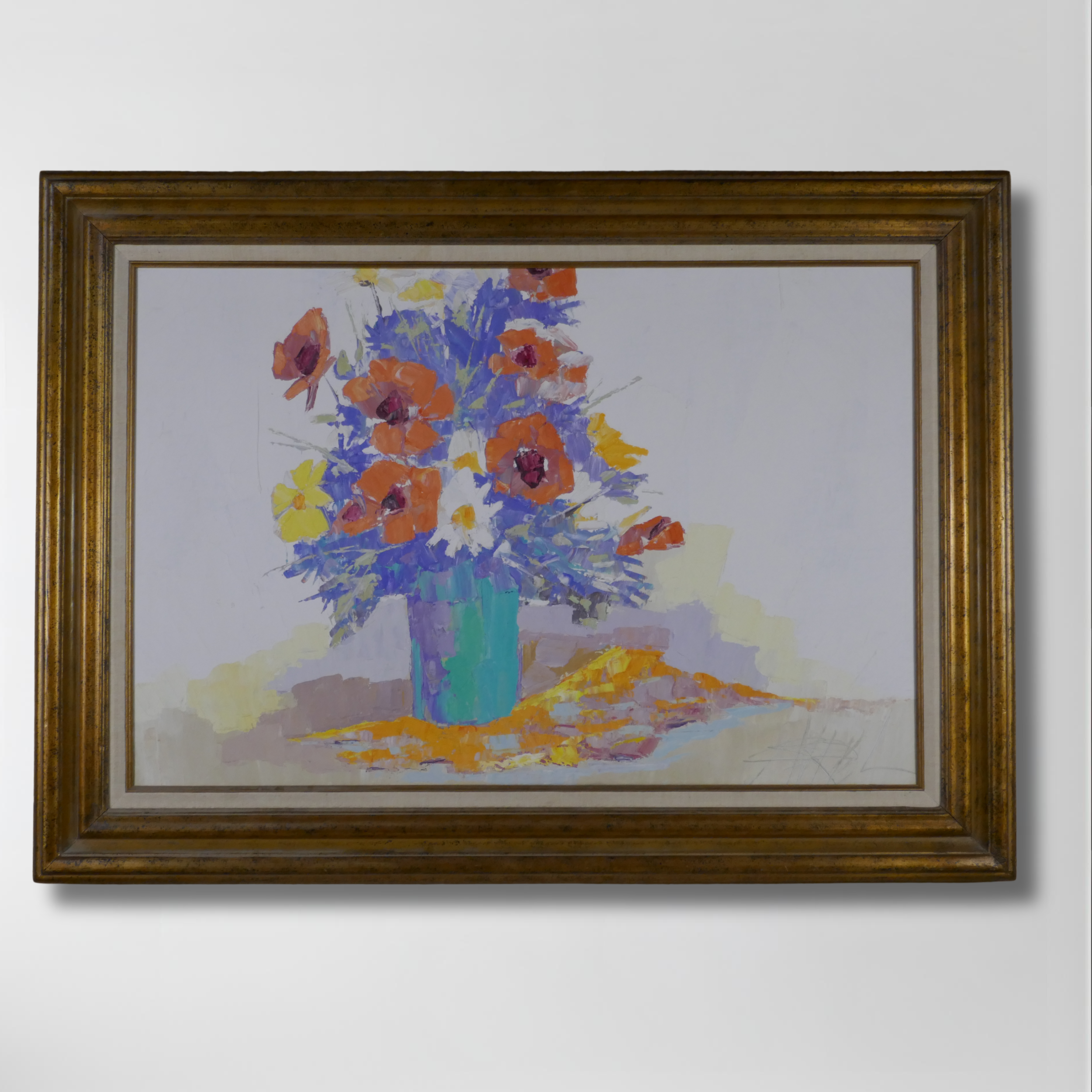 George Barrel, Framed Oil on Canvas, 36 x 24