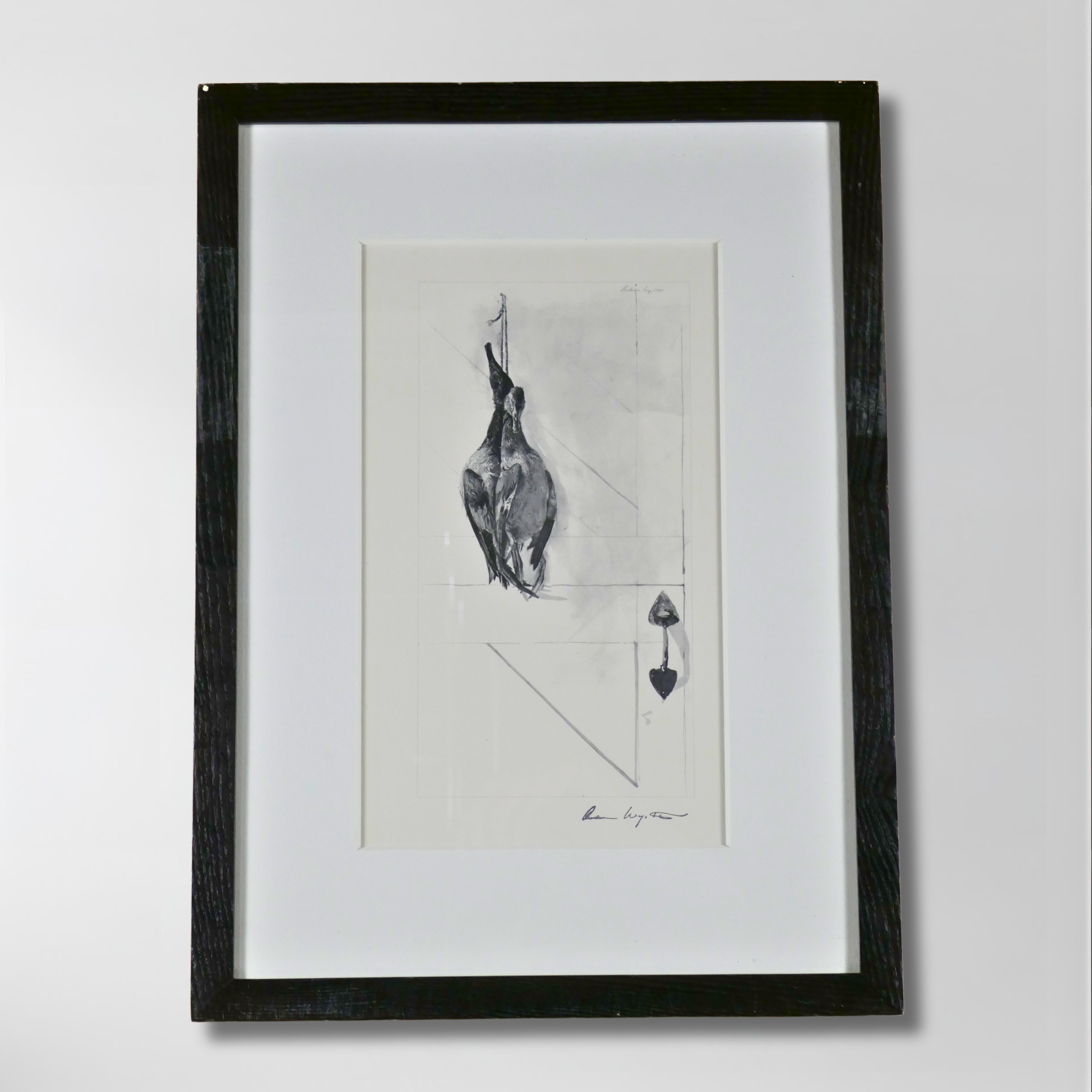 Andrew Wyeth, "Canvasbacks", Framed Limited Edition Lithograph, 8.5 x 14.5