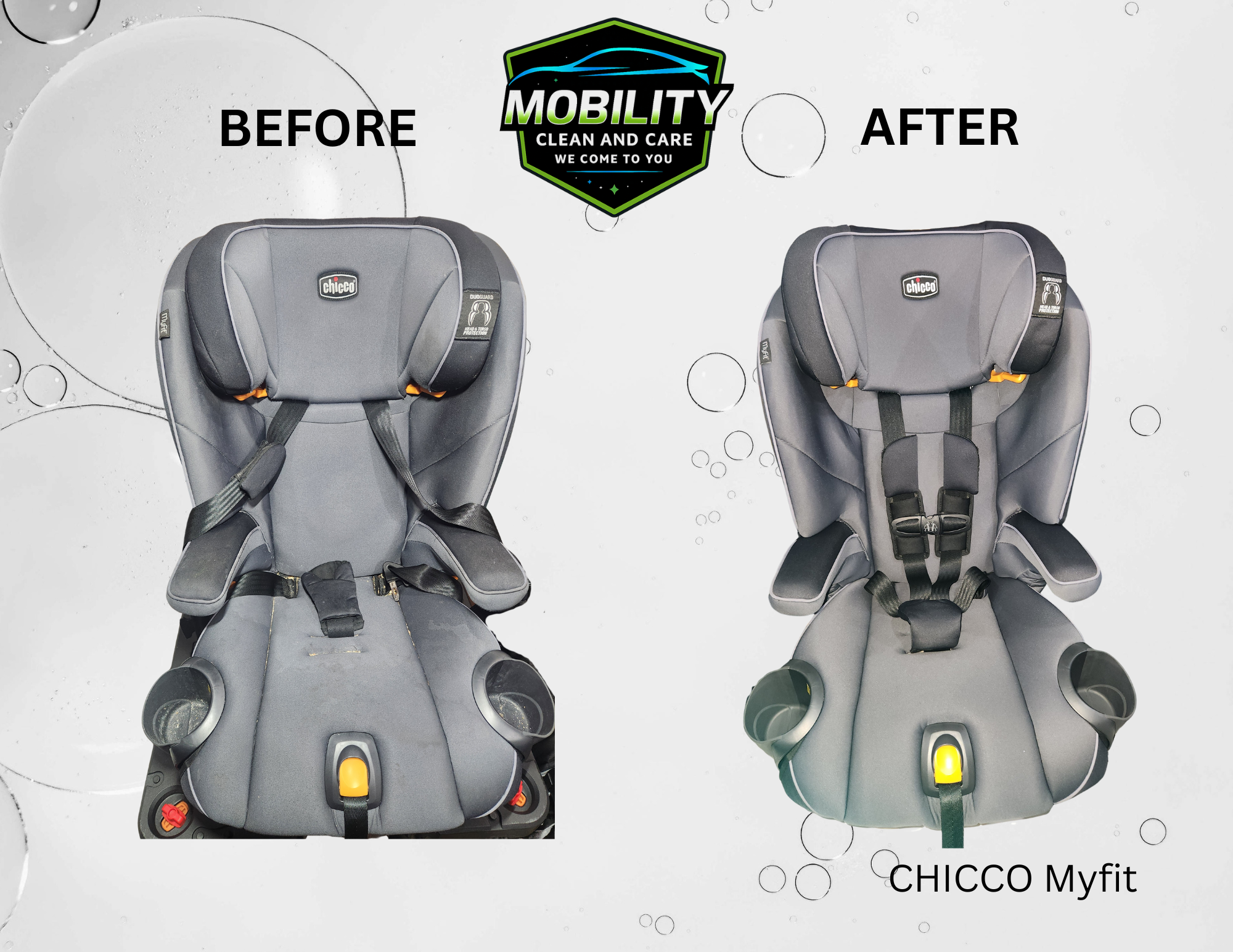Car Seat/Strollers Before & After