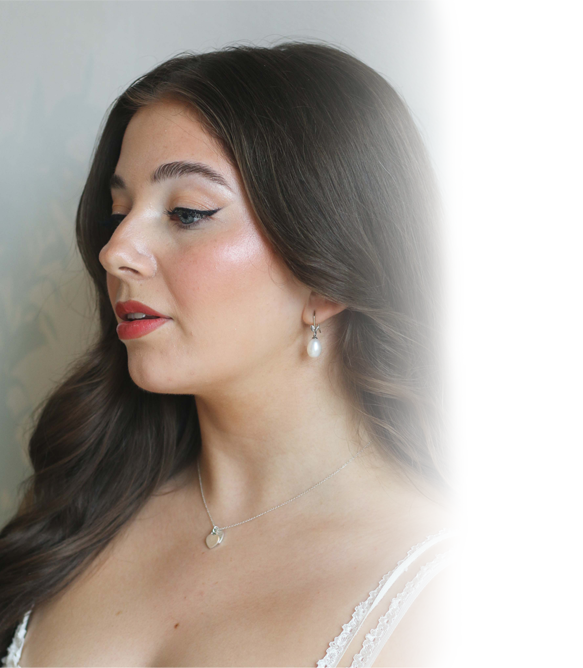 vintage old Hollywood bridal makeup by London makeup artist Molly dickson
