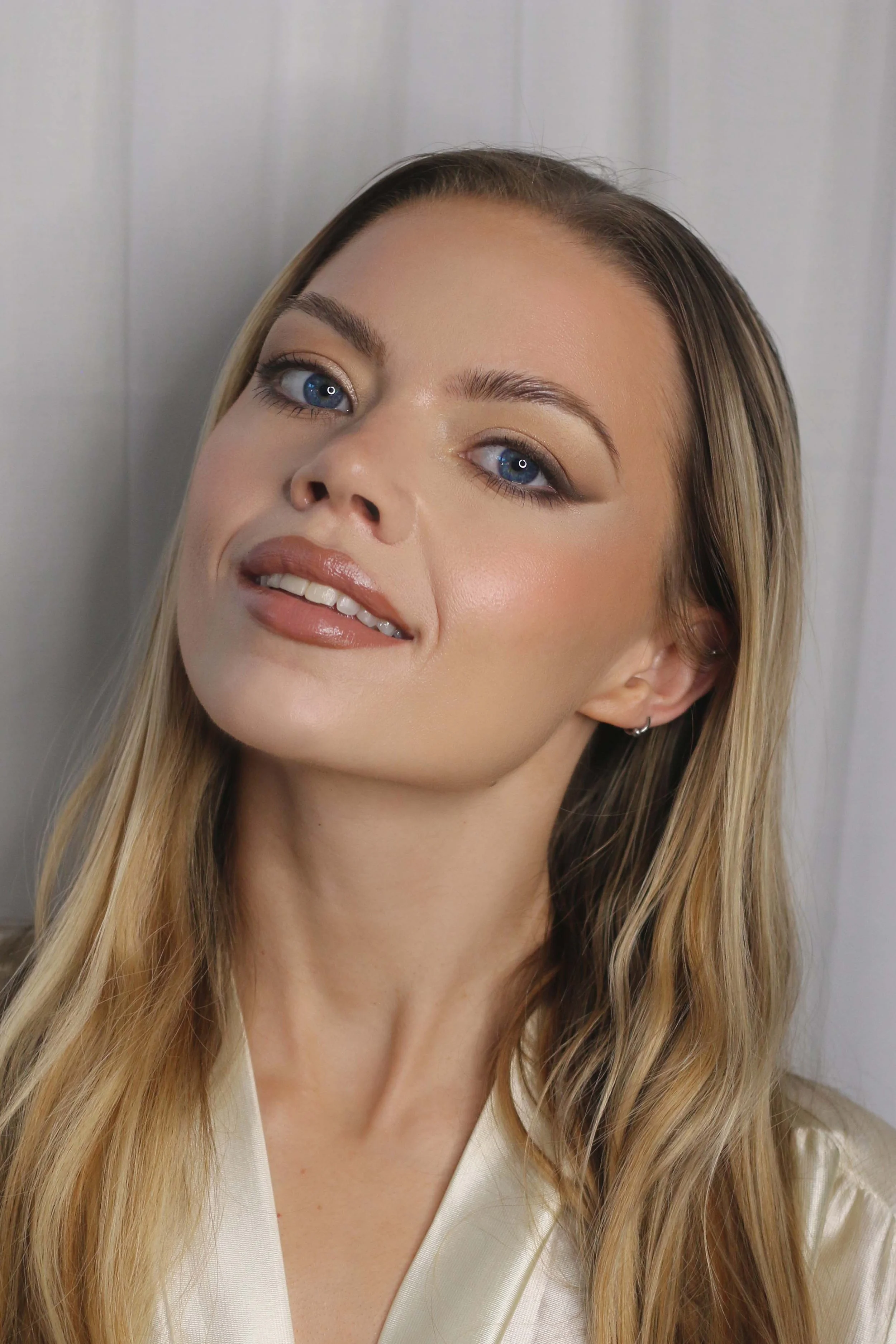 timeless soft glam smoky wing bridal makeup by London makeup artist Molly dickson