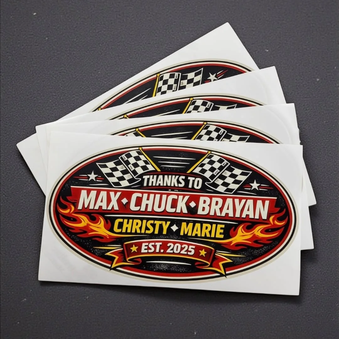 2 days out 👀
Logos. Decals. Slaps.
If it sticks &mdash; we print it.
Custom vinyl stickers made local.
National Sticker Day &rarr; Jan 13

#NationalStickerDay #StickerGame #CustomStickers