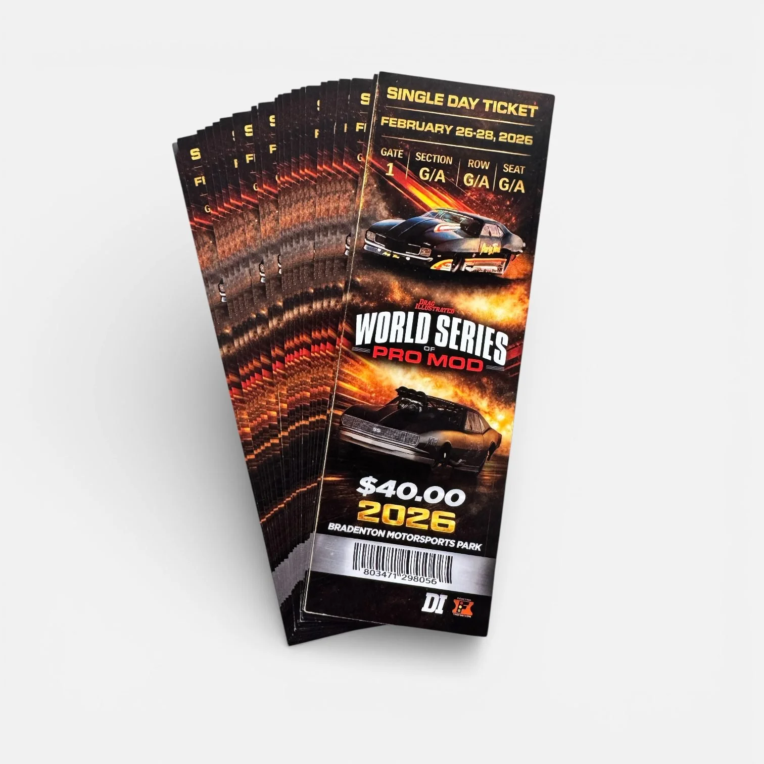 🔥🏁 SLE Customs has you covered.

We&rsquo;ve got a limited number of tickets to the Drag Illustrated World Series of Pro Mod at Bradenton Motorsports Park THIS WEEK.

If you love big horsepower, big flames, and cars that barely stay on the ground&h