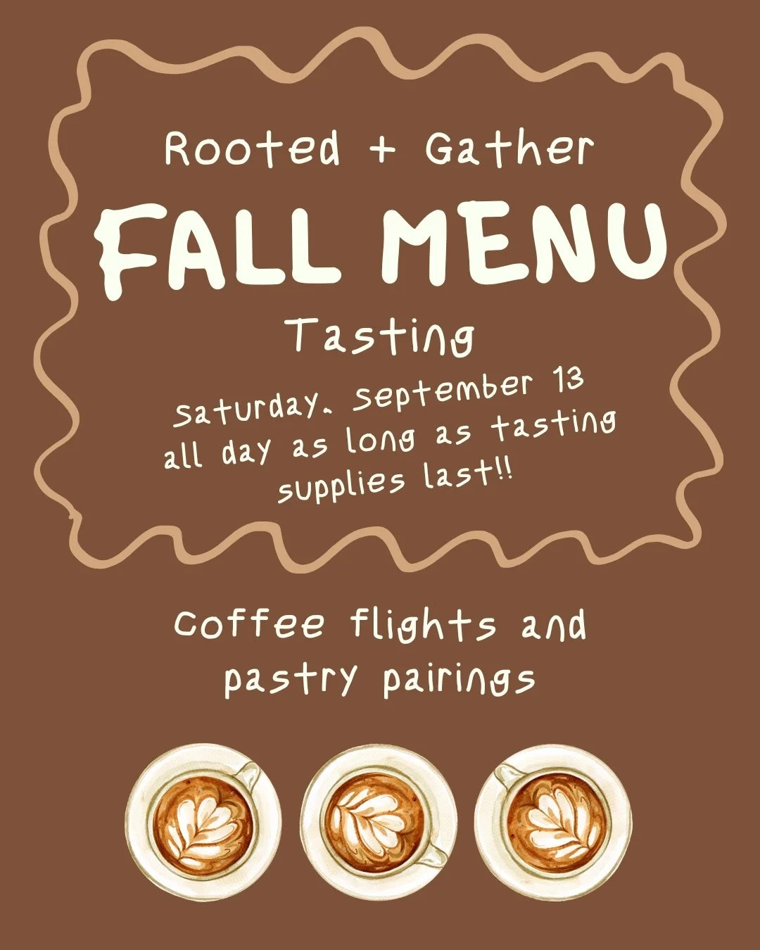 Fall Menu Tasting