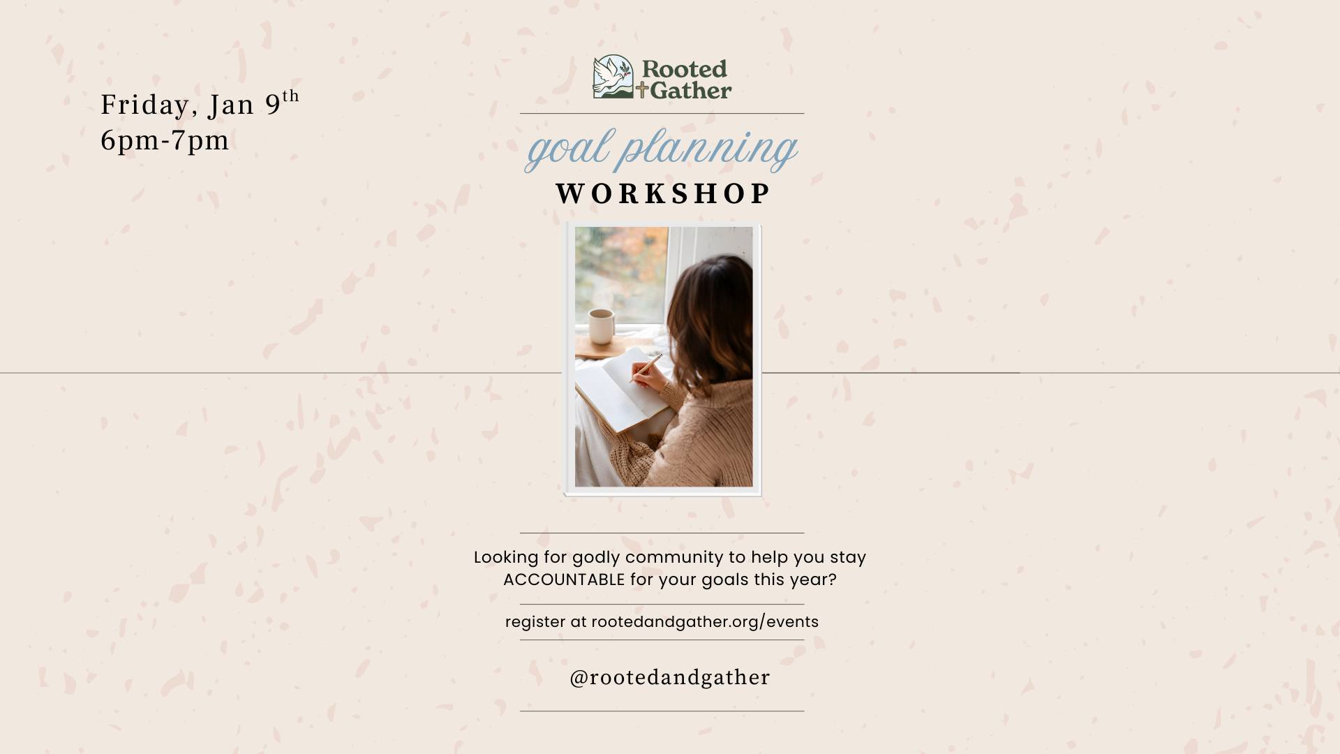 God-Driven, Goal Planning Workshop