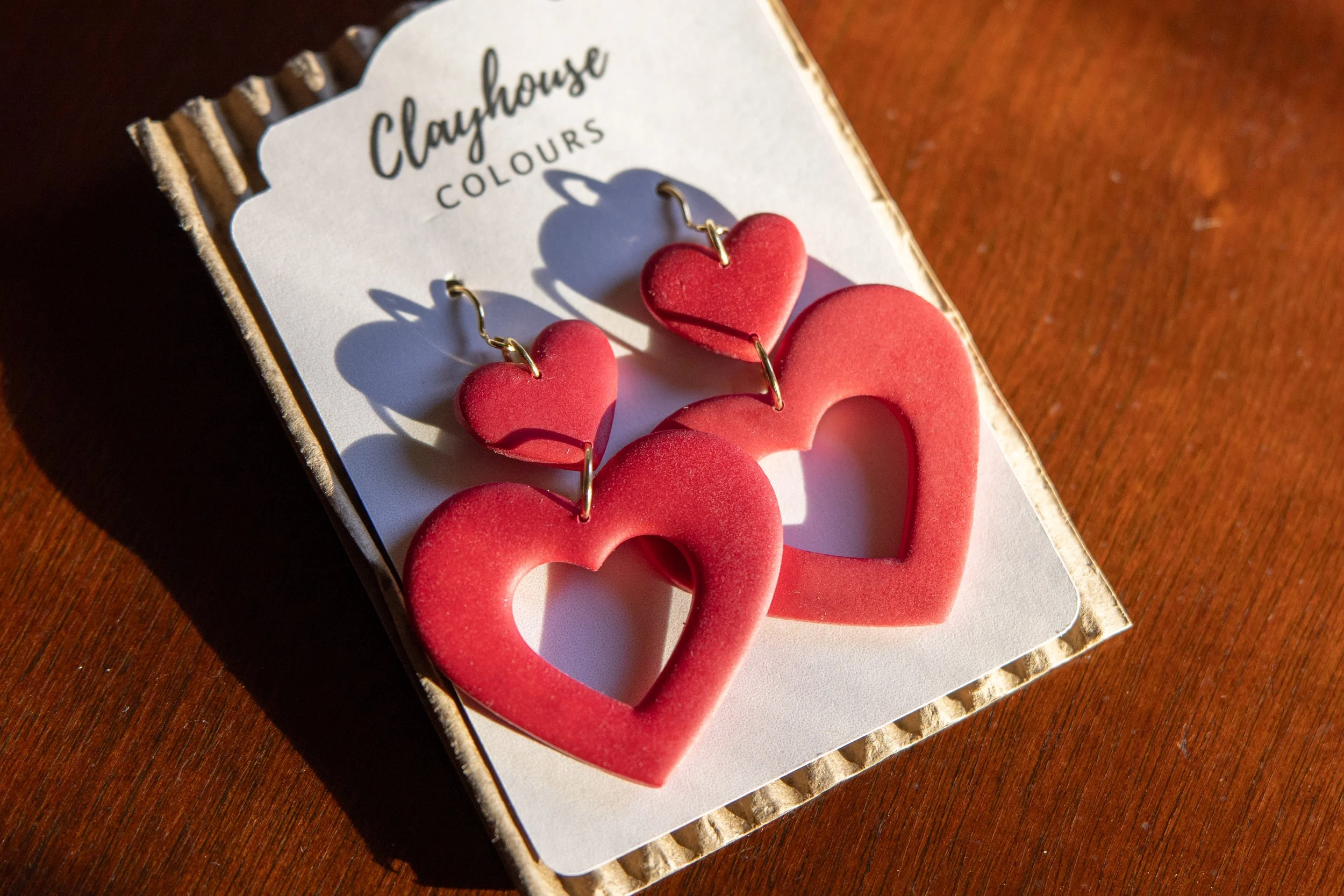 Double Heart Earrings