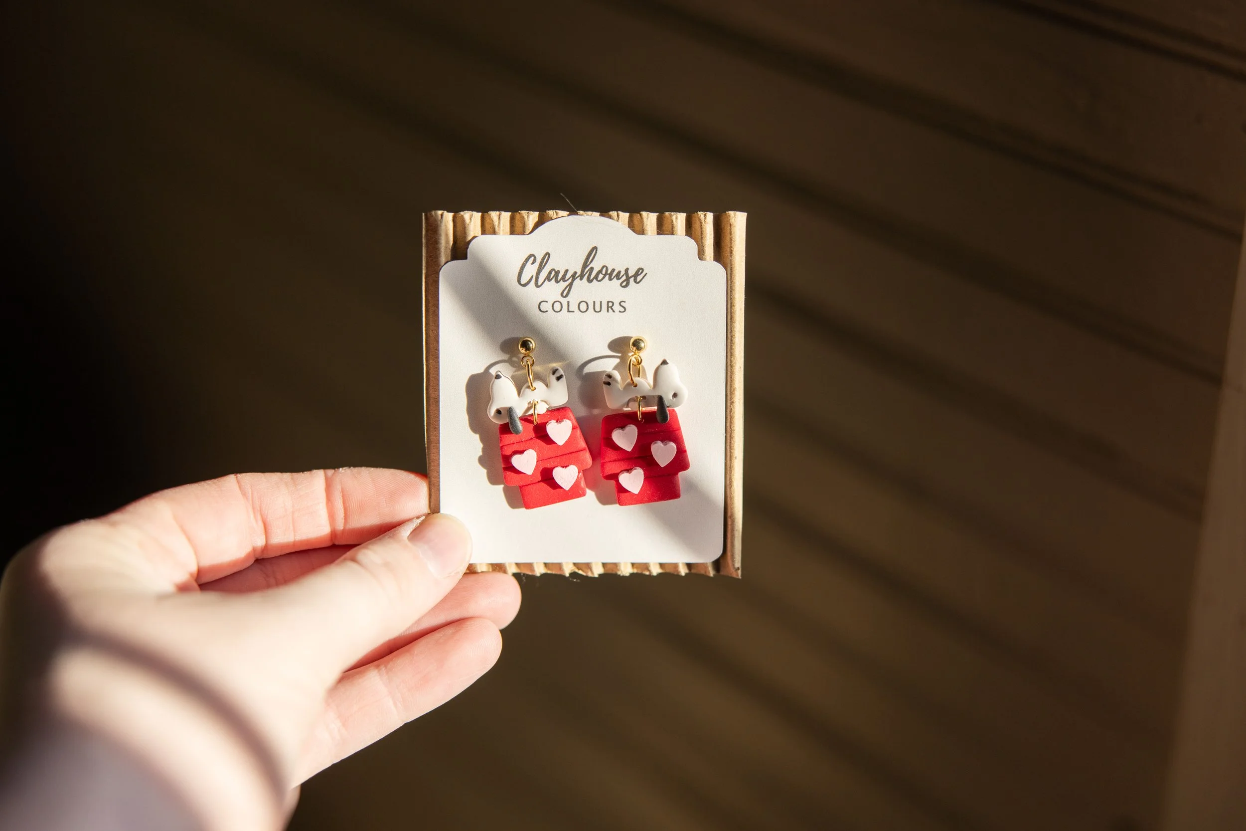 Snoopy Heart Earrings