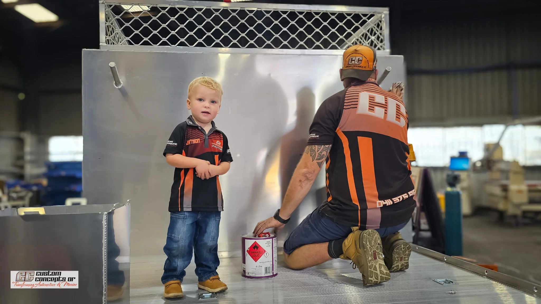 Built by professionals&hellip; supervised by the next generation 👷&zwj;♂️⚙️

&ldquo;Oi Dad, you missed a spot.&rdquo; 😂

Around here it&rsquo;s a family affair - from big builds to little boots on deck.

Proudly based in Coopers Plains, QLD, still 