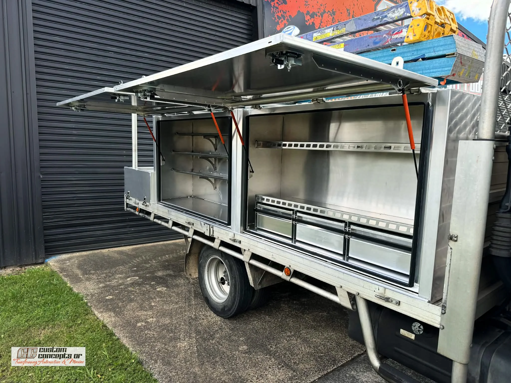 Recently finished this toolbox setup on a tradesman's truck.

Built around the owner&rsquo;s tools, materials and how the truck gets used day to day.

Plenty of shelving, drawers and storage space to keep everything organised on site.

If this was yo