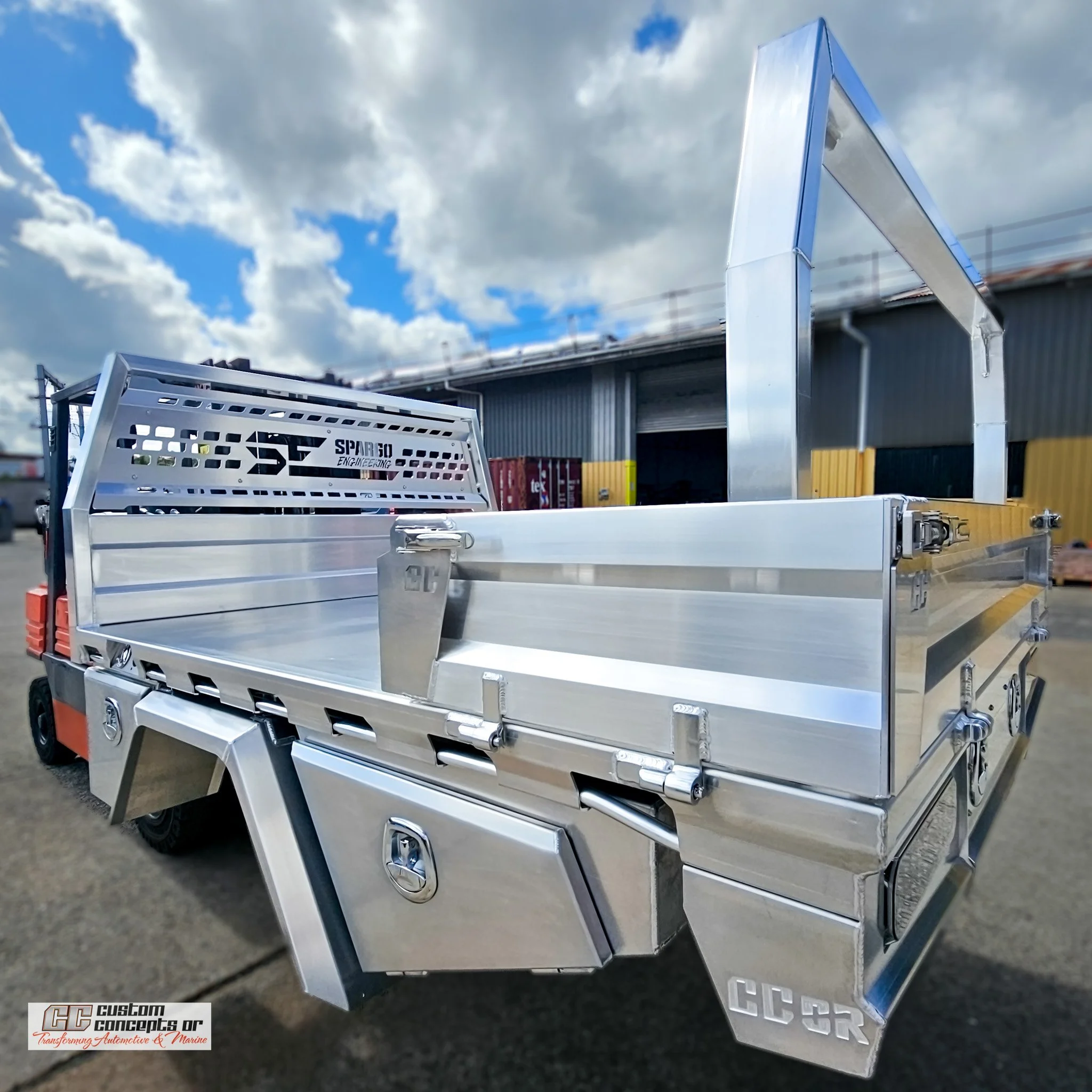 Another one headed out of state.

This custom tray setup is Melbourne bound. Making it the 4th build we&rsquo;ve shipped interstate.

- Custom length.
- Custom headboard.
- Custom drop sides.
- Full length undertray drawer setup.
- Built around exact