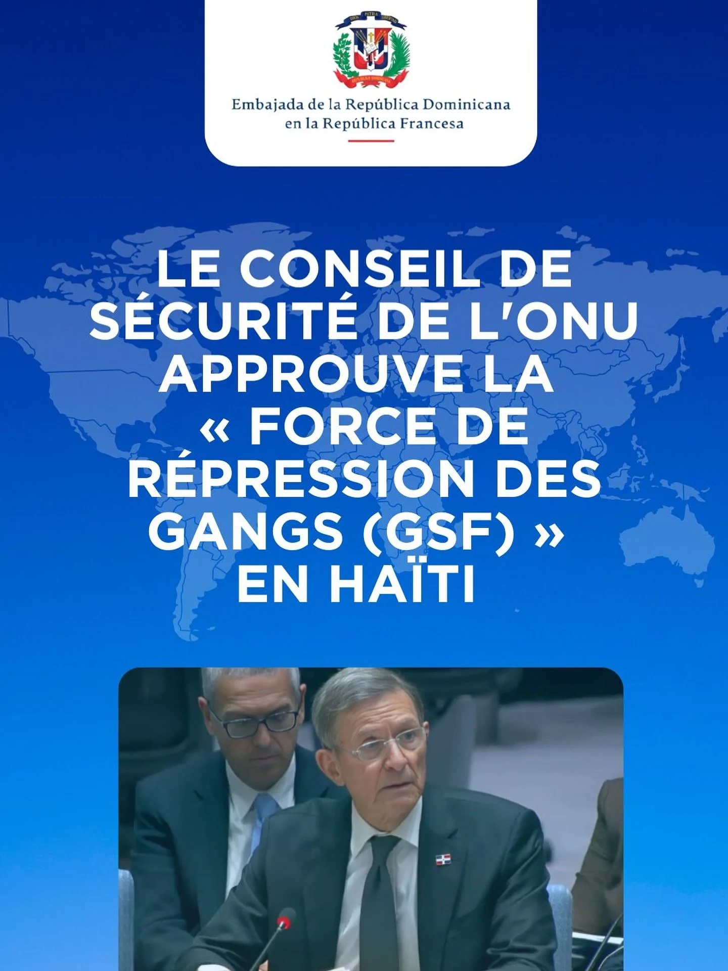 🇺🇳 Le Conseil de s&eacute;curit&eacute; de l&rsquo;ONU a adopt&eacute; la r&eacute;solution 2793 (2025), qui transforme la mission multinationale en Ha&iuml;ti en une &laquo; Force de r&eacute;pression des gangs (GSF) &raquo; pour une p&eacute;riod